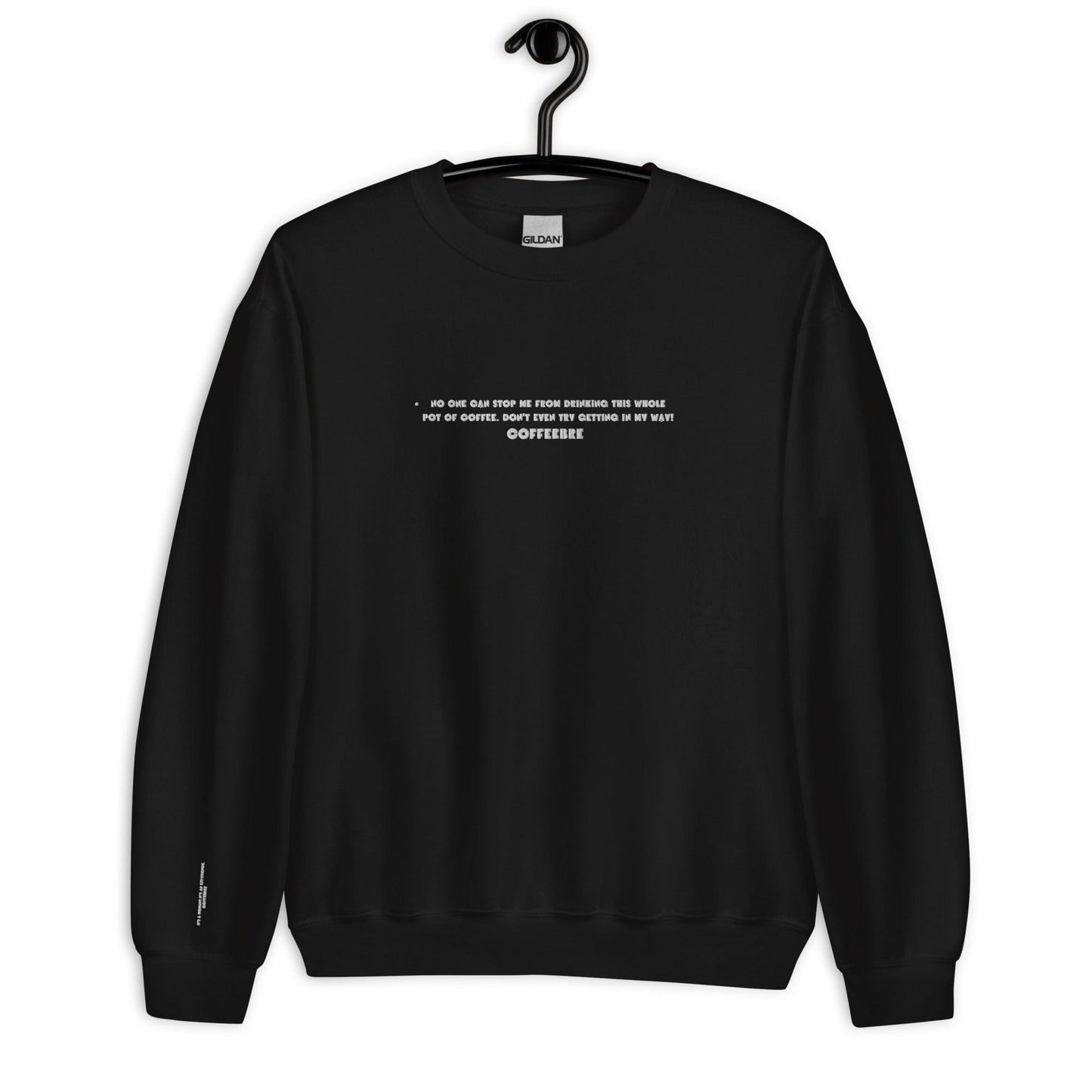 Embroidered Activewear Unisex Sweatshirt - COFFEEBRE