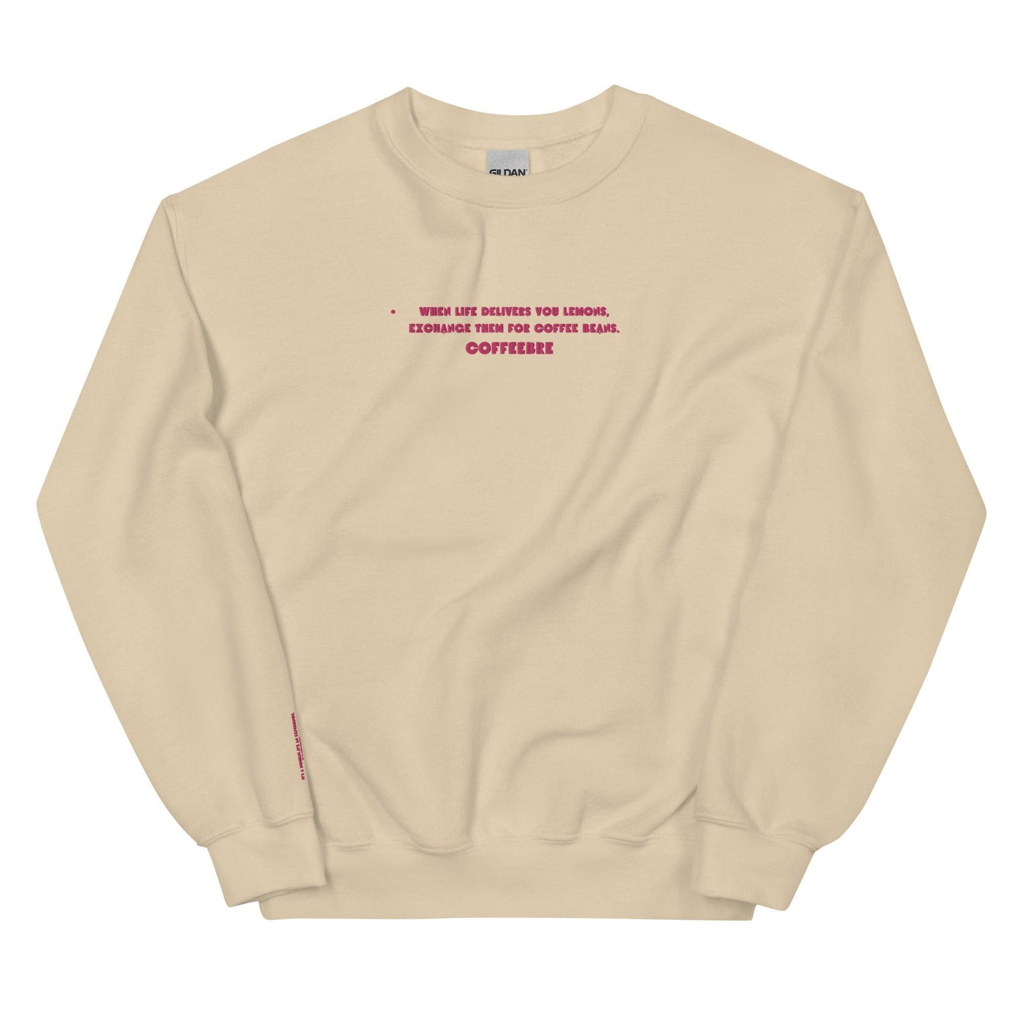 Embroidered Crewneck Coffee Unisex Lifestyle Sweatshirt - COFFEEBRE