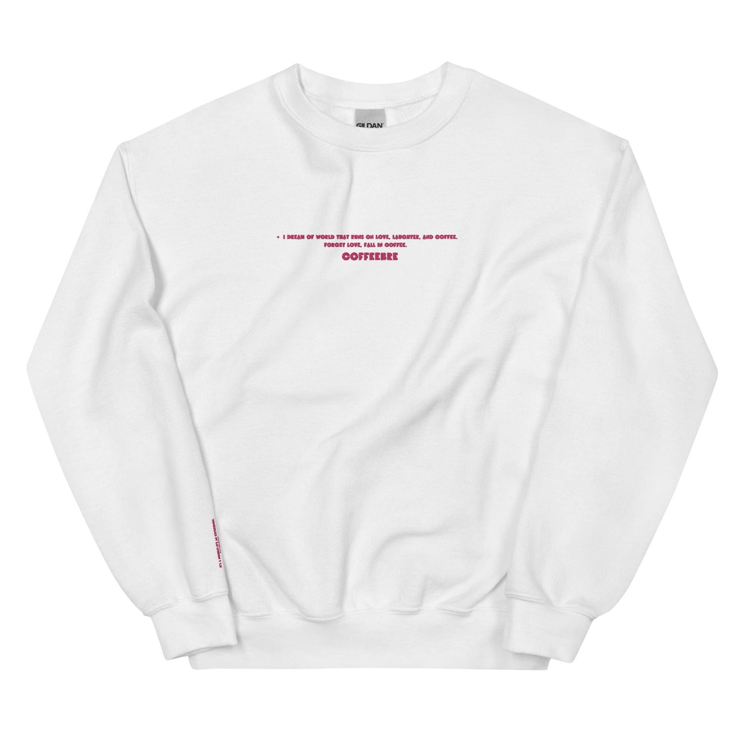 Embroidered Crewneck Unisex Coffee Lifestyle Sweatshirts - COFFEEBRE