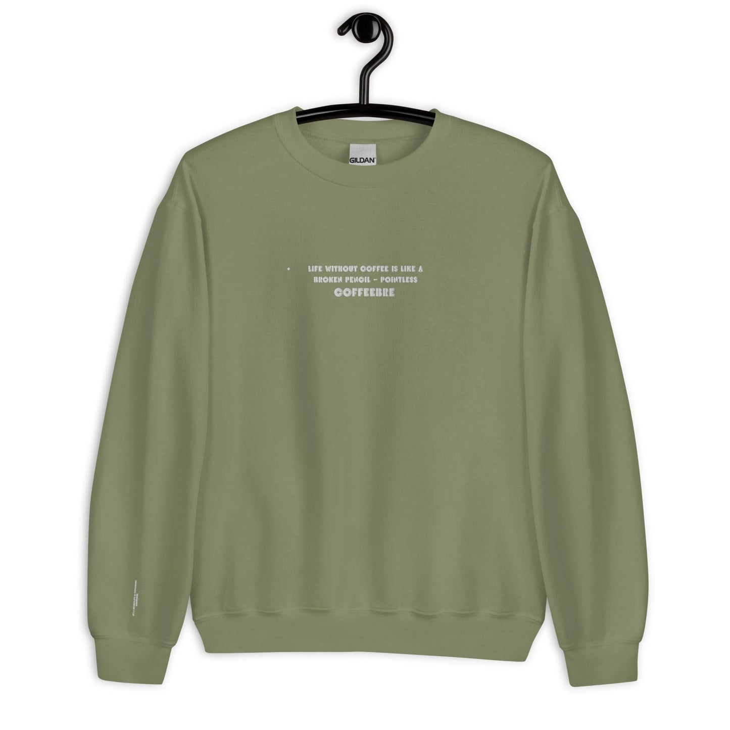 Embroidered Gym Unisex Sweatshirt - COFFEEBRE