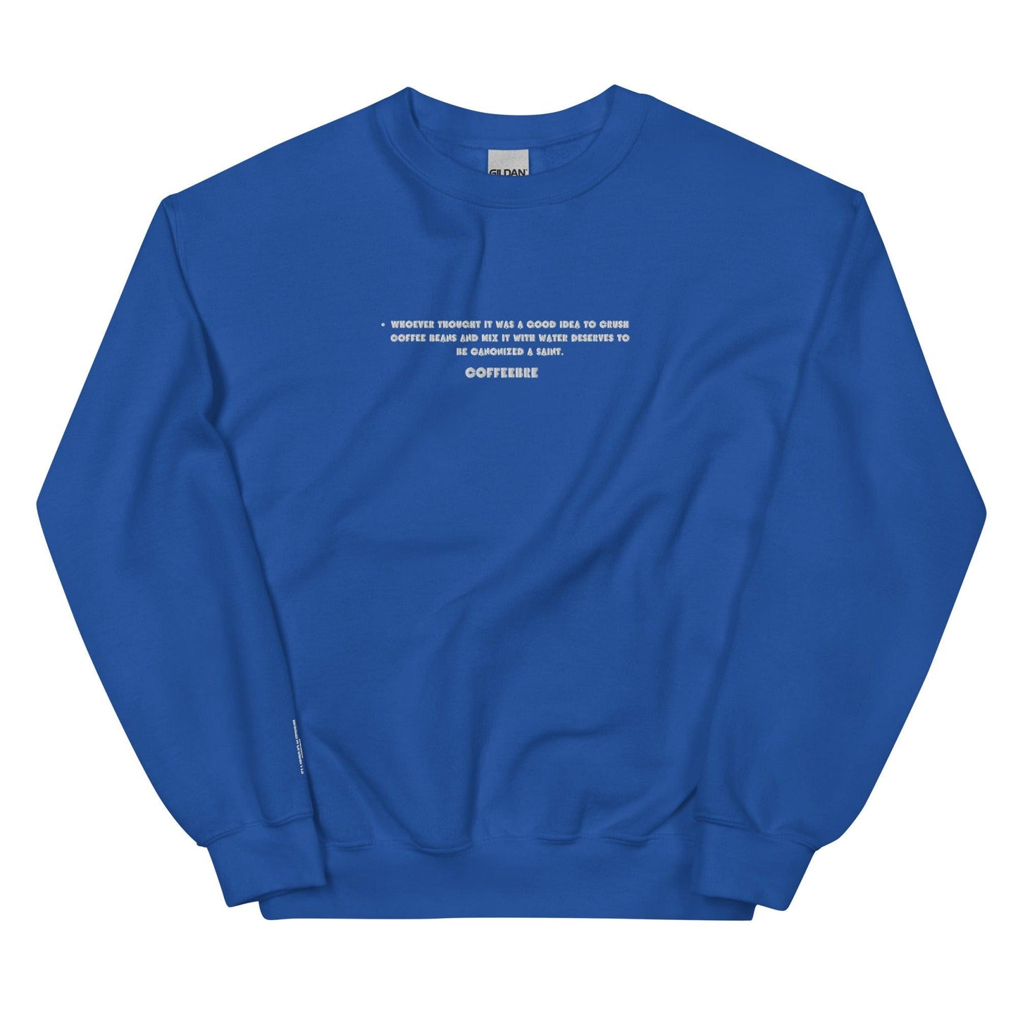 Embroidered Lifestyle Coffee Unisex Crewneck Sweatshirt - COFFEEBRE