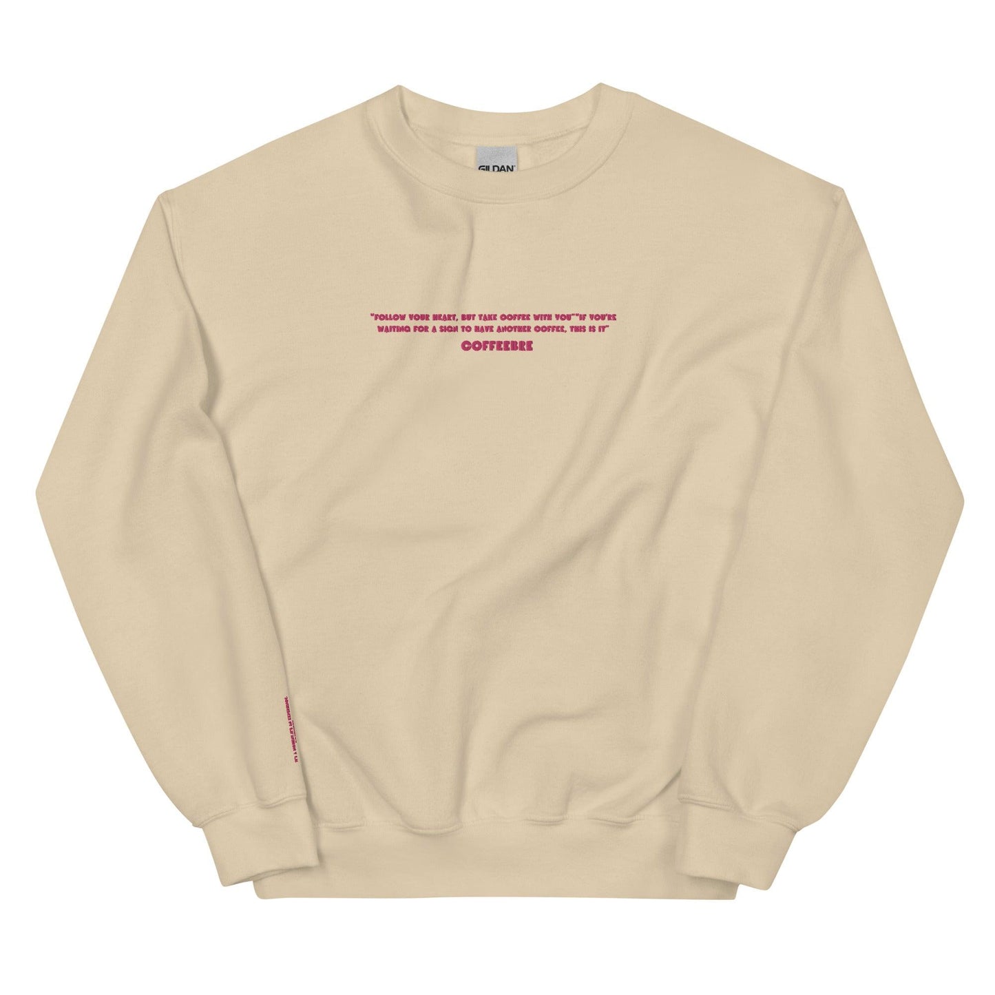 Embroidered Lifestyle Crewneck Coffee Unisex Sweatshirt - COFFEEBRE