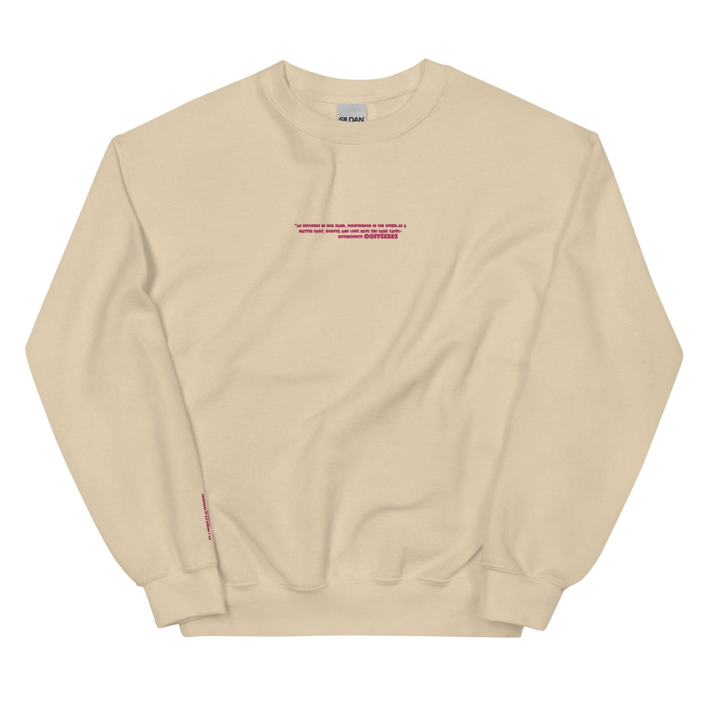 Embroidered Lifestyle Crewneck Coffee Unisex Sweatshirts - COFFEEBRE