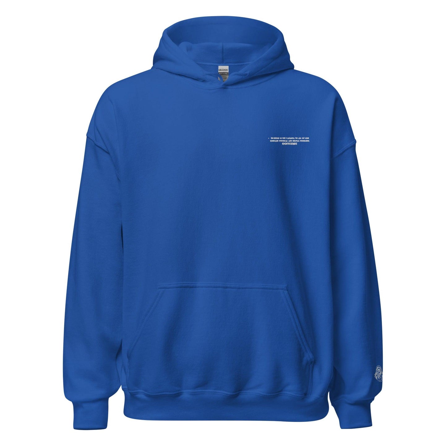 Embroidered Pullover Unisex Sweatshirt Hoodies - COFFEEBRE
