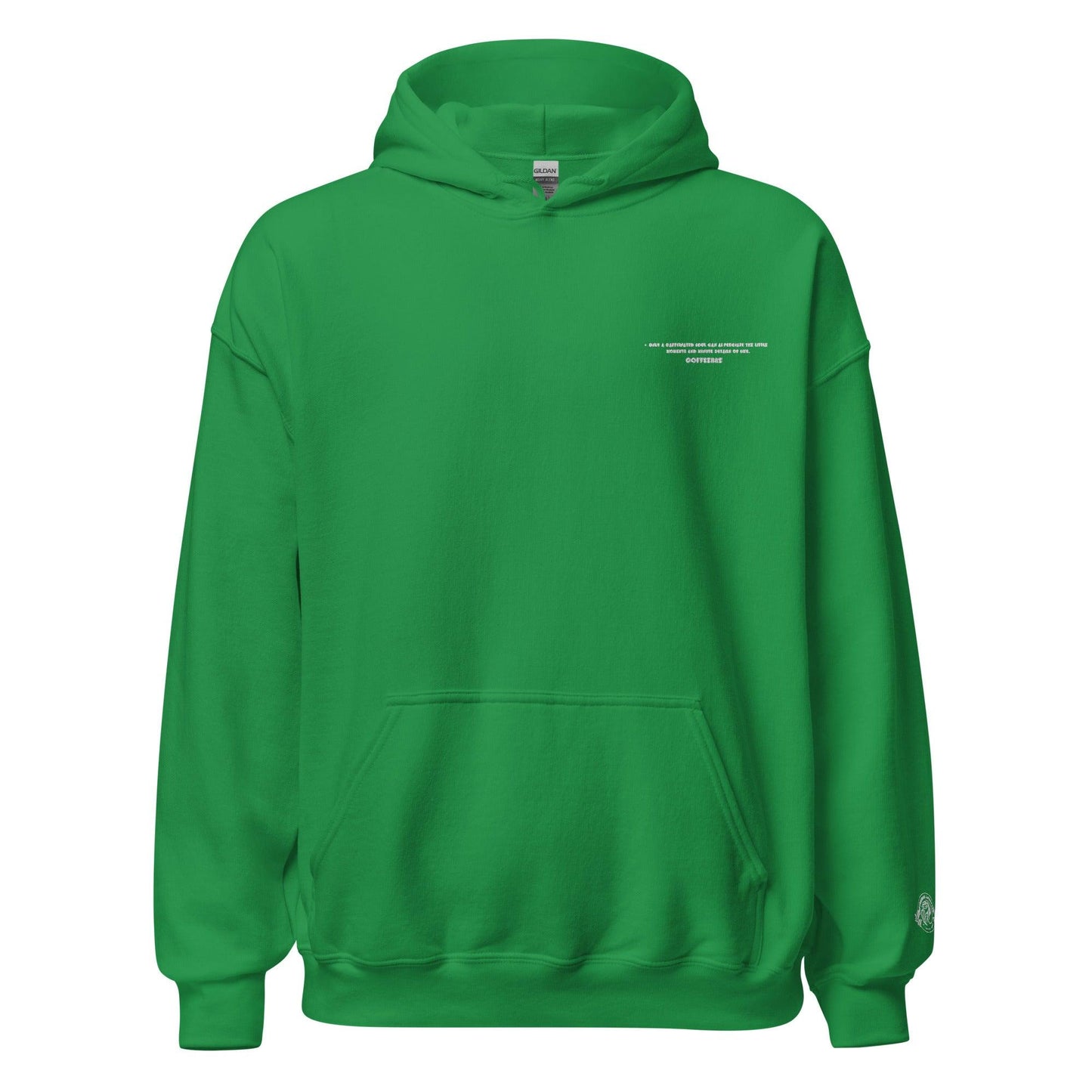 Embroidered Signature Pullover Unisex Hoodie - COFFEEBRE