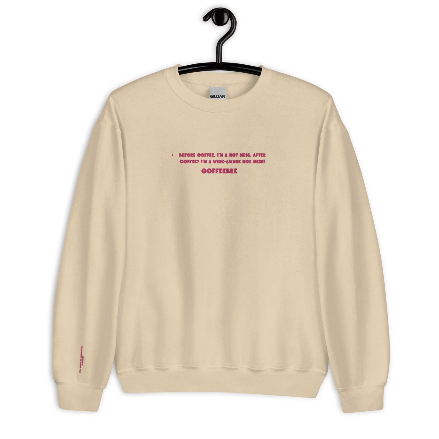 Embroidered Sport Unisex Crewneck Sweatshirt - COFFEEBRE