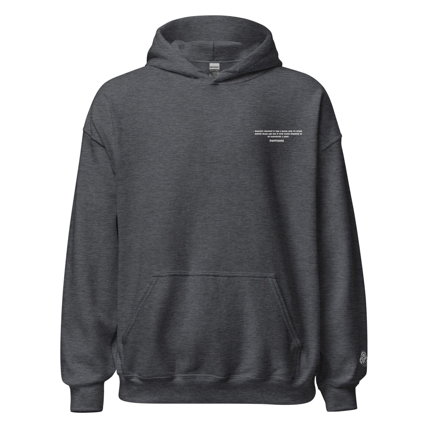 Embroidered Workout Pullover Unisex Hoodie - COFFEEBRE