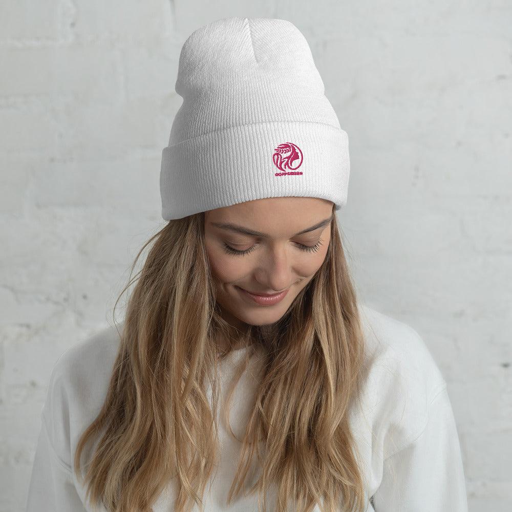 Embroidery Cuffed Beanie Gift - COFFEEBRE