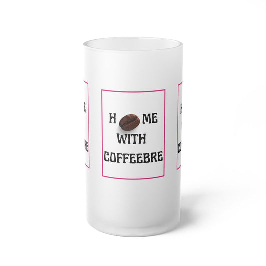 Home With Coffeebre Frosted Glass Latte Mug - COFFEEBRE