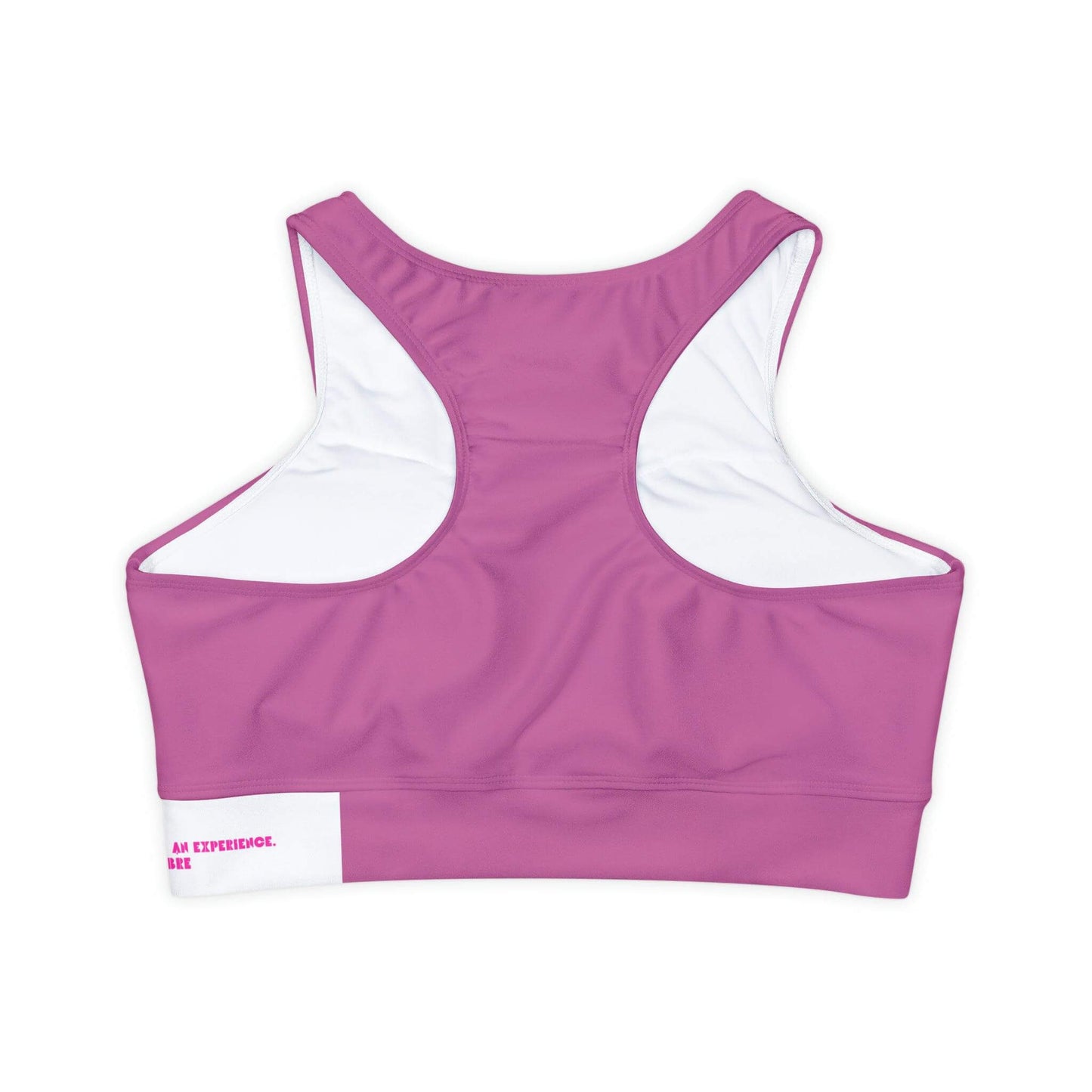 Lifestyle Fully Lined, Pink Padded Sports Bra - COFFEEBRE