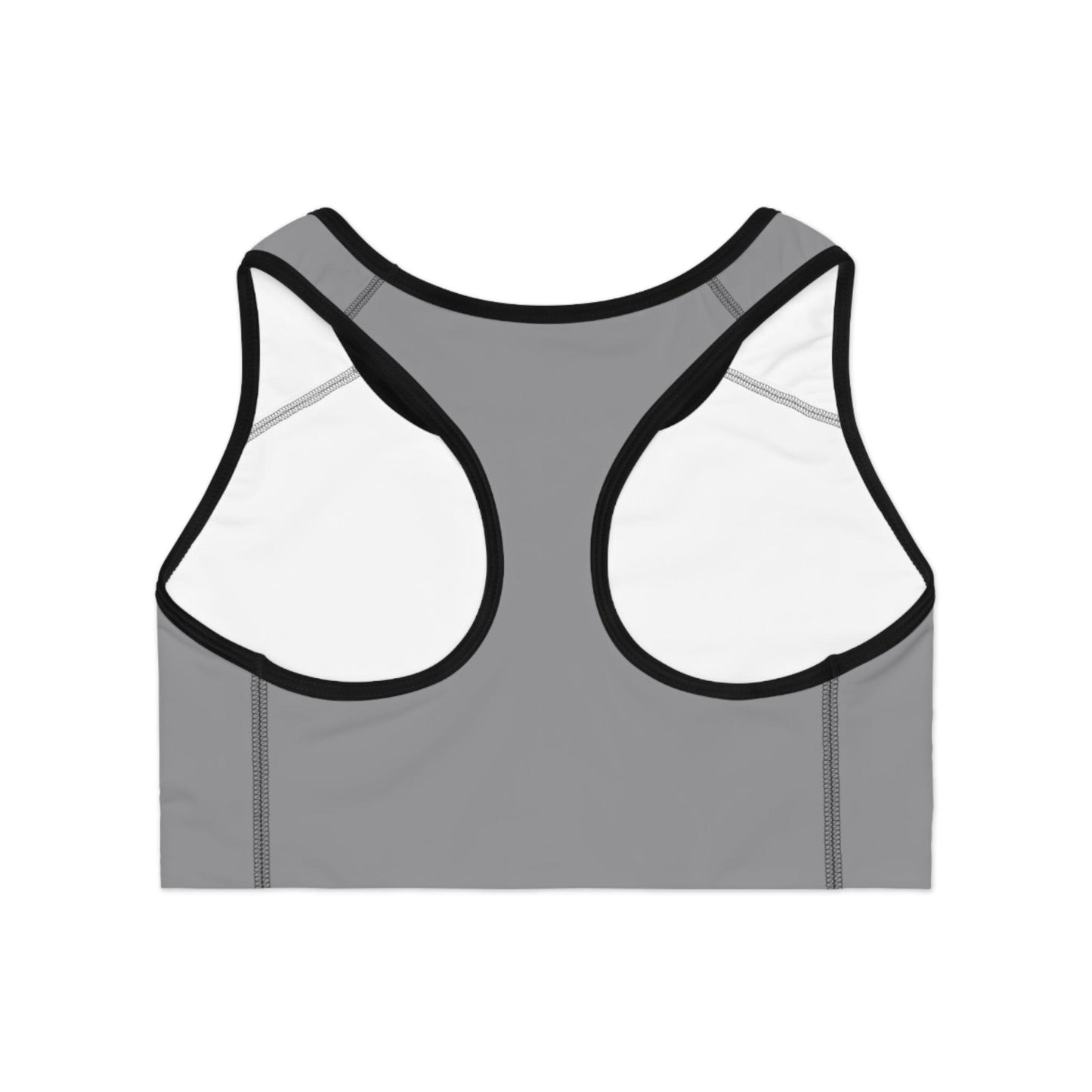 Lifestyle Grey Sports Bra - COFFEEBRE