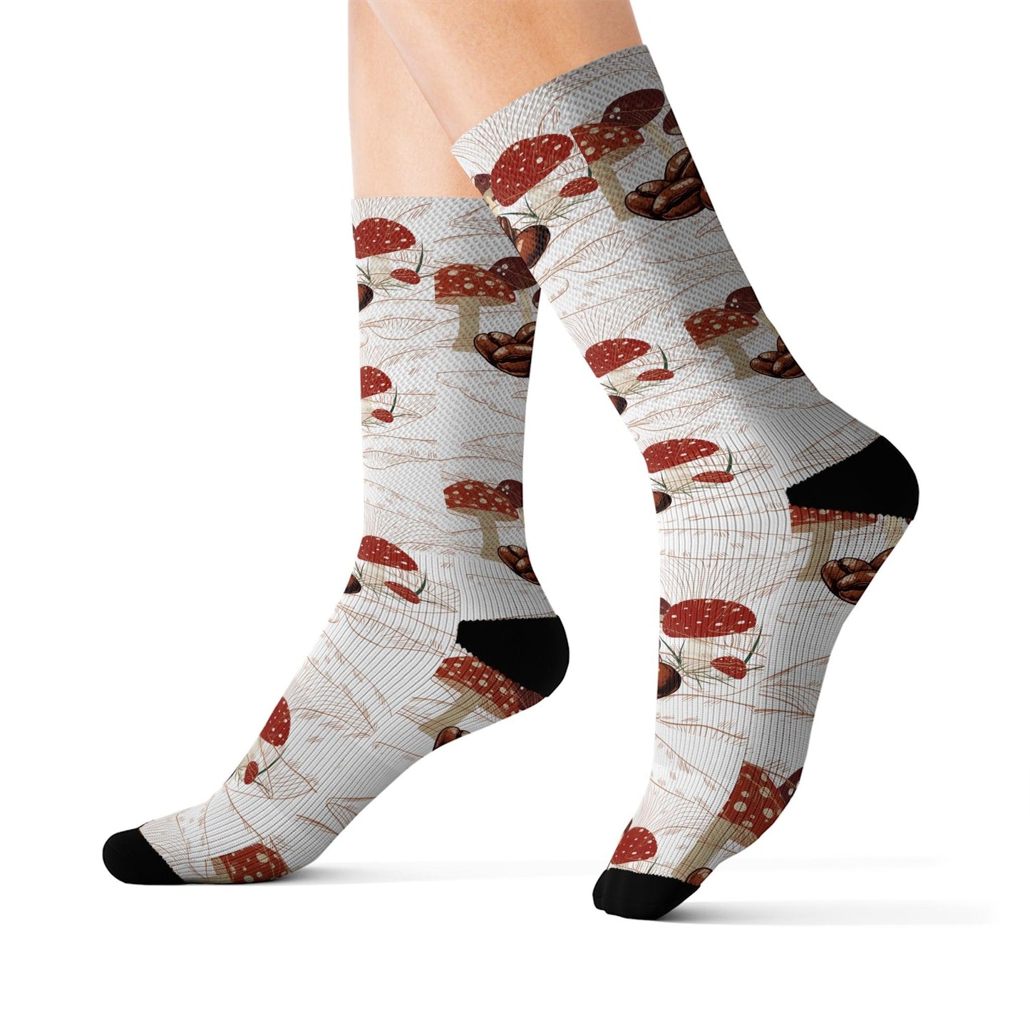 Mushroom Coffee Socks Gift