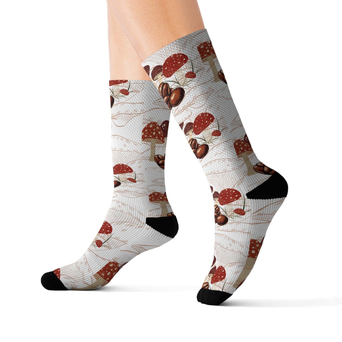 Mushroom Coffee Socks Gift