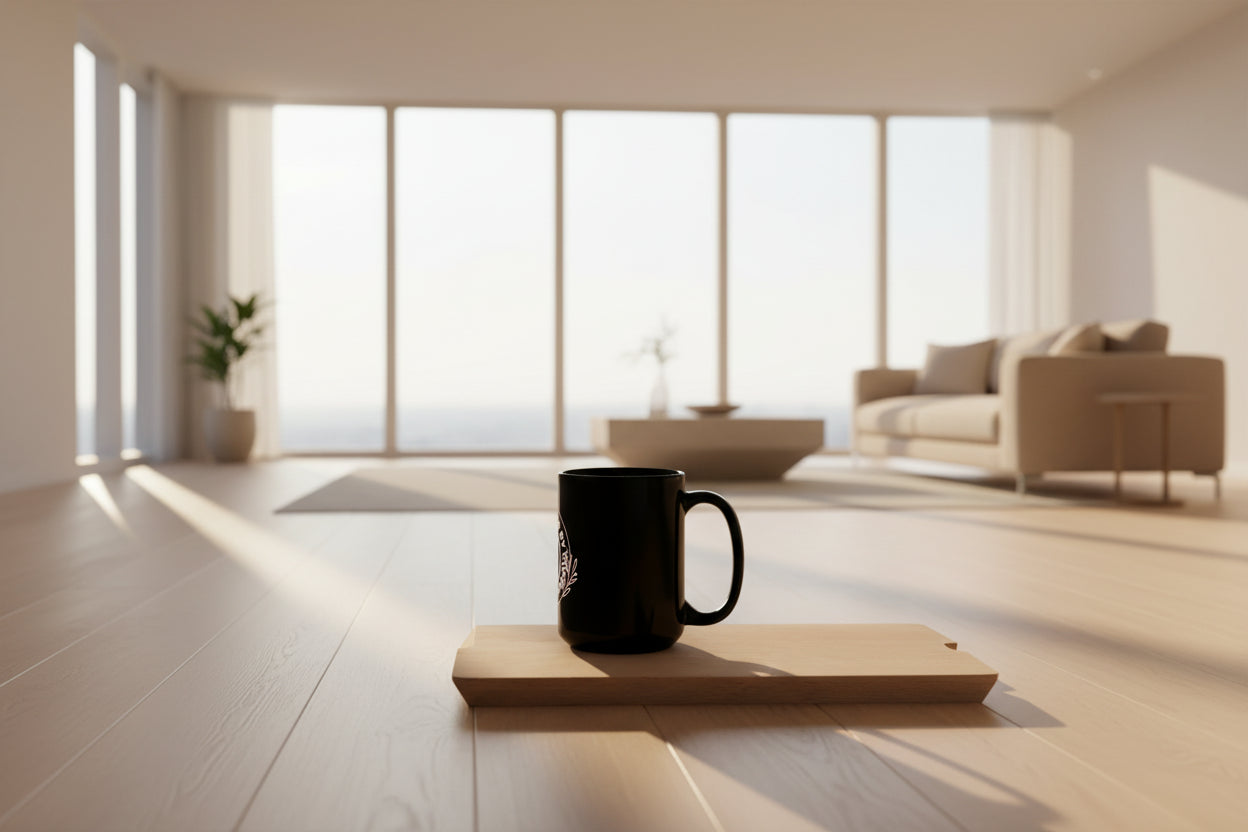 Luxury Black Glossy Mug Gift - COFFEEBRE