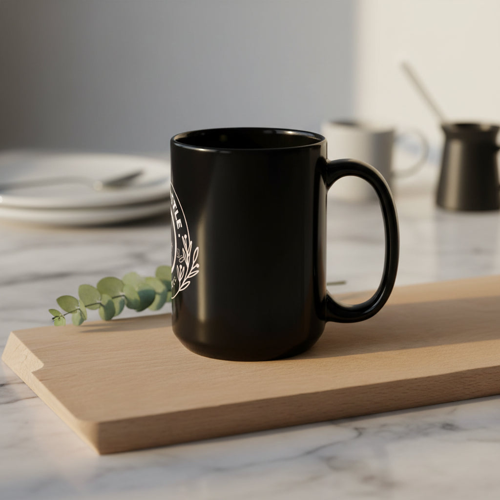 Luxury Black Glossy Coffee Mug - COFFEEBRE