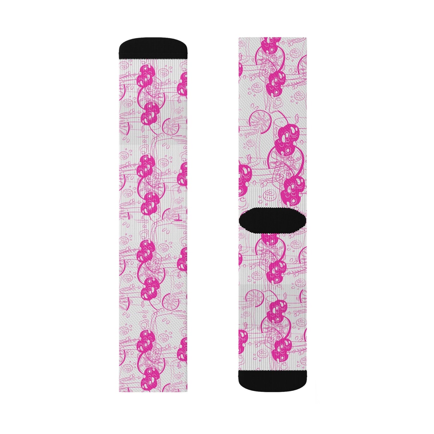 Pink Gin Cocktail Socks Gift