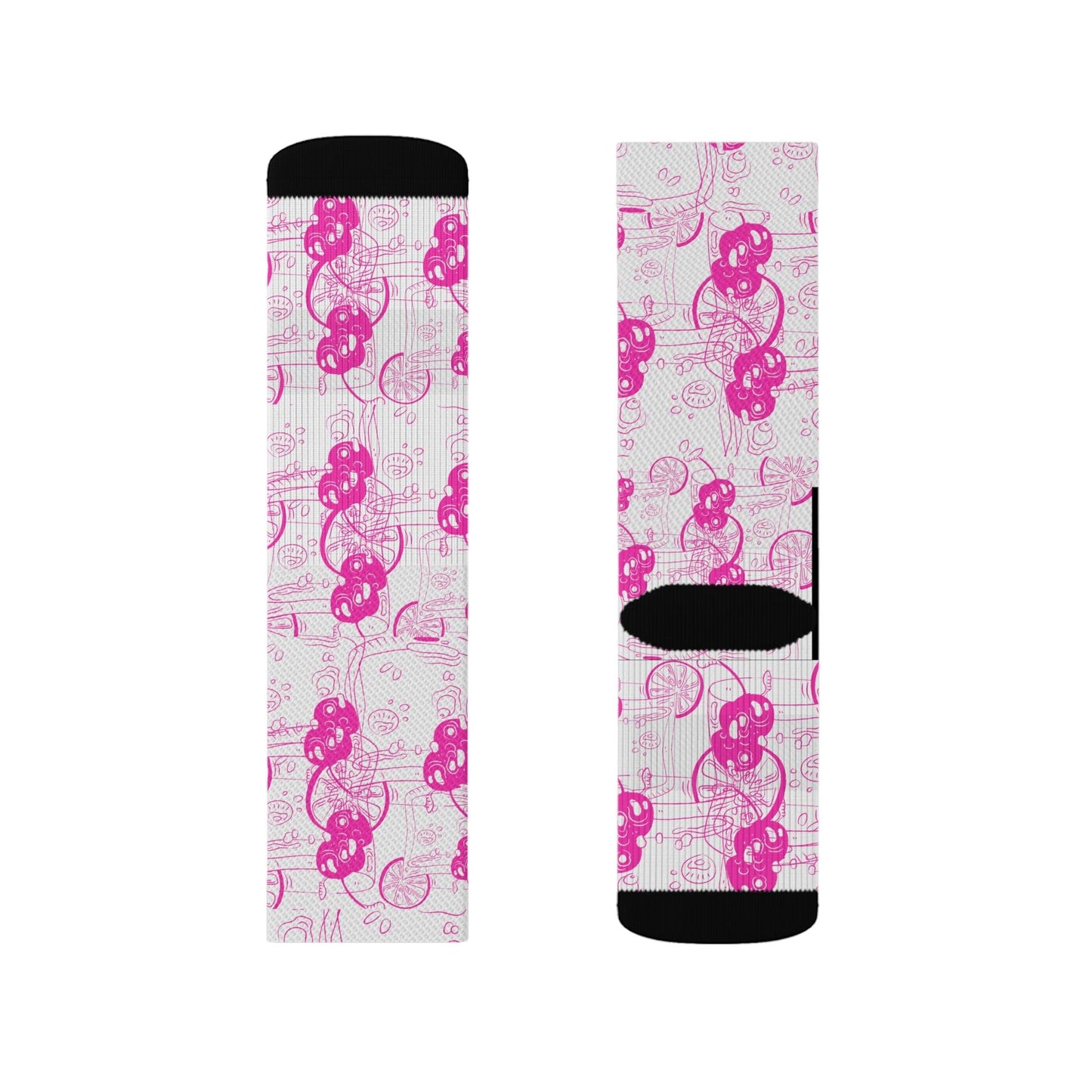 Pink Gin Cocktail Socks Gift