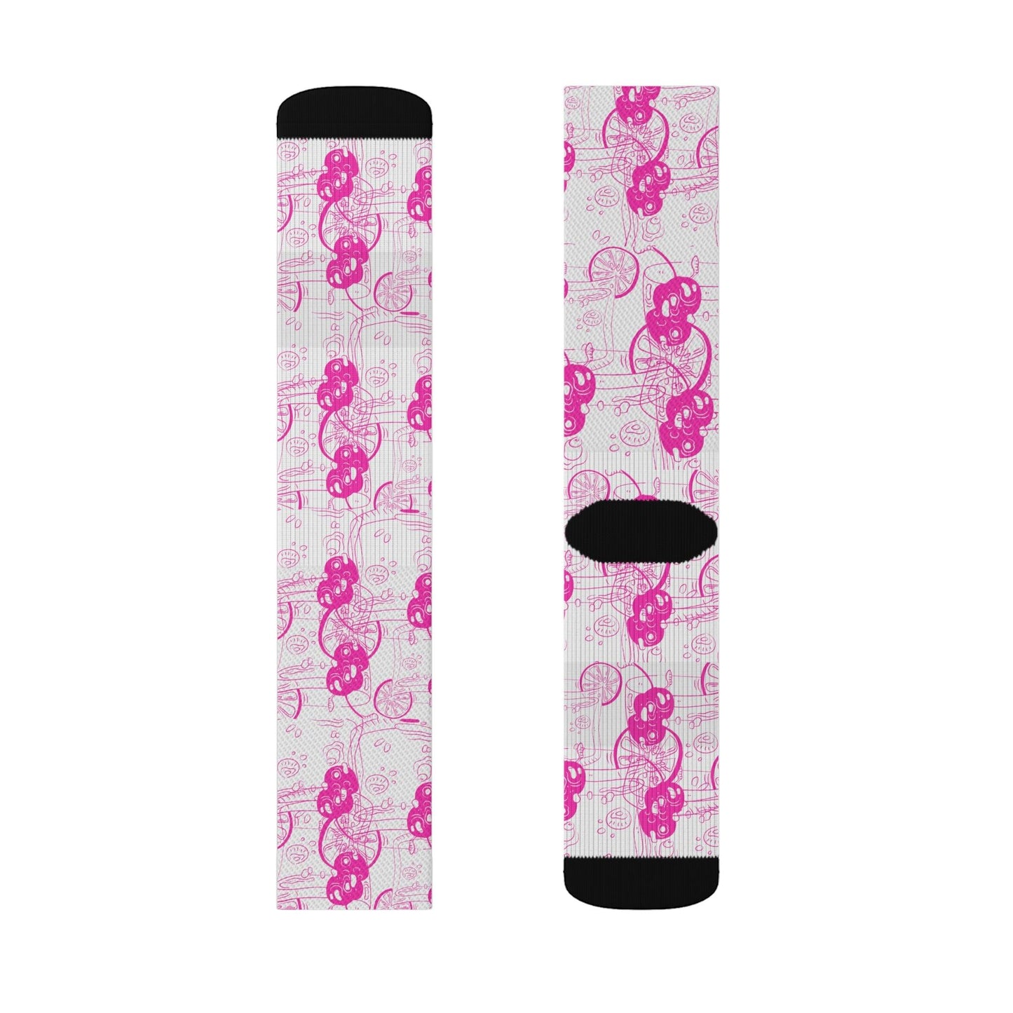 Pink Gin Cocktail Socks Gift
