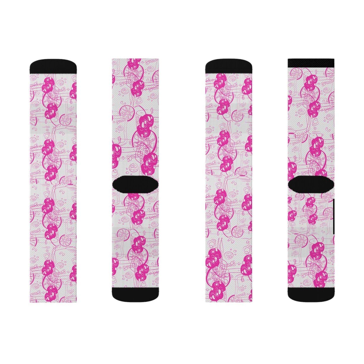 Pink Gin Cocktail Socks Gift