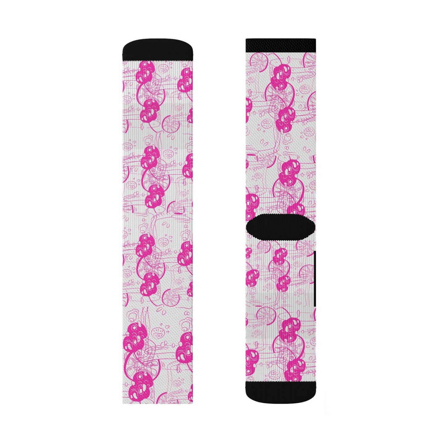 Pink Gin Cocktail Socks Gift