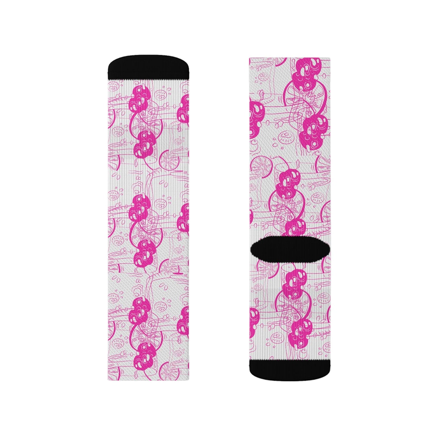Pink Gin Cocktail Socks Gift