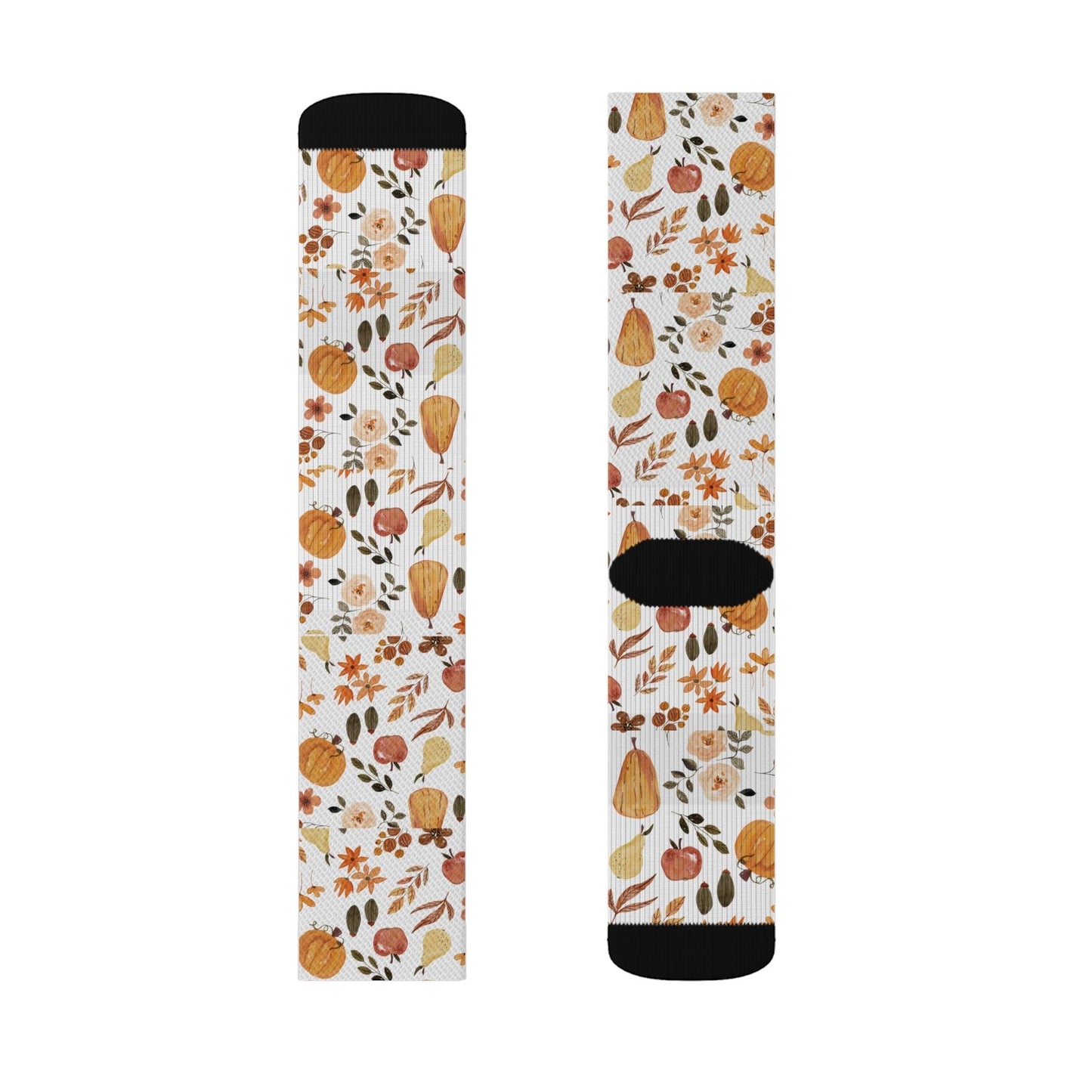 Pumpkin Spice Floral Socks Gift