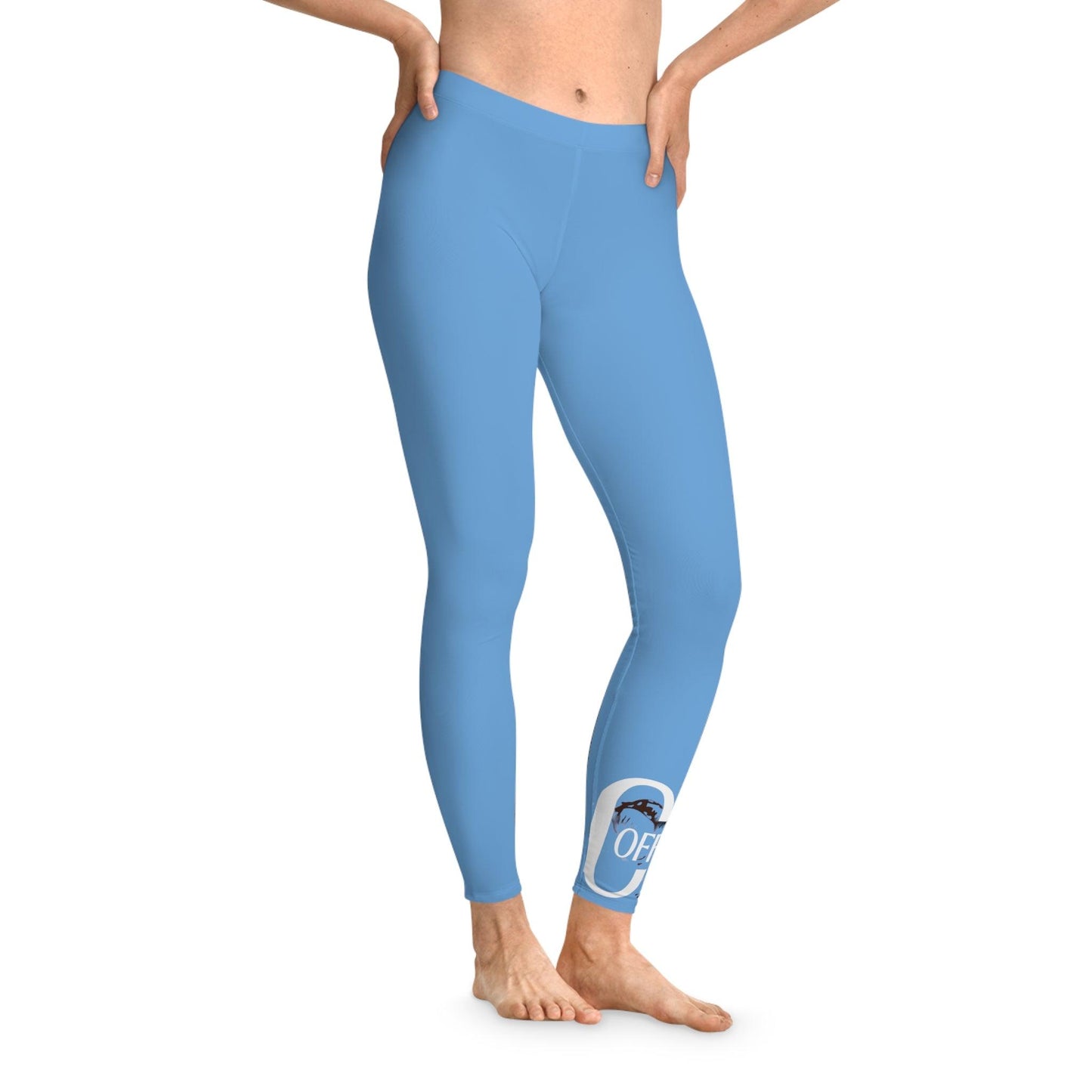 Stretchy Light Blue Leggings - COFFEEBRE