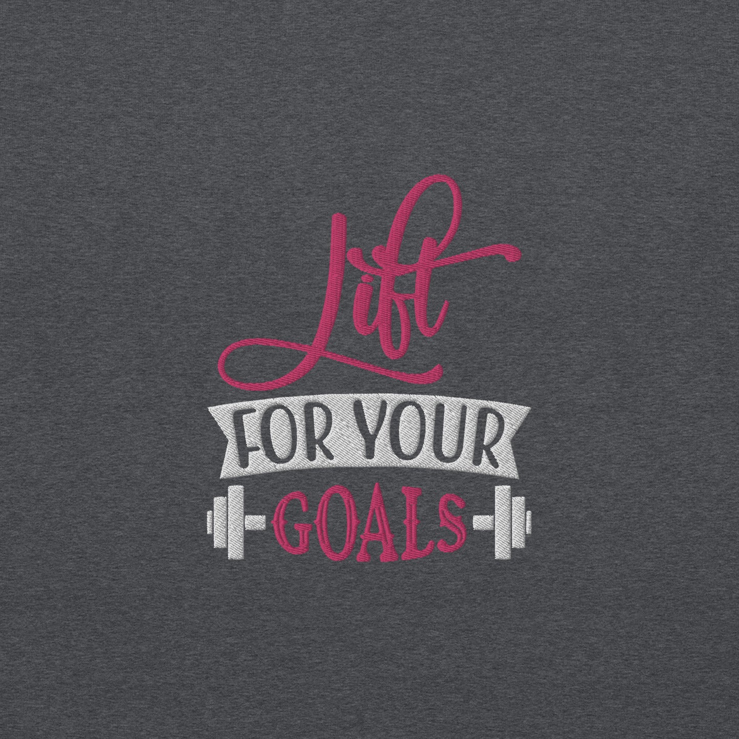 Lift For Goals Embroidered Fitness Sweatshirt