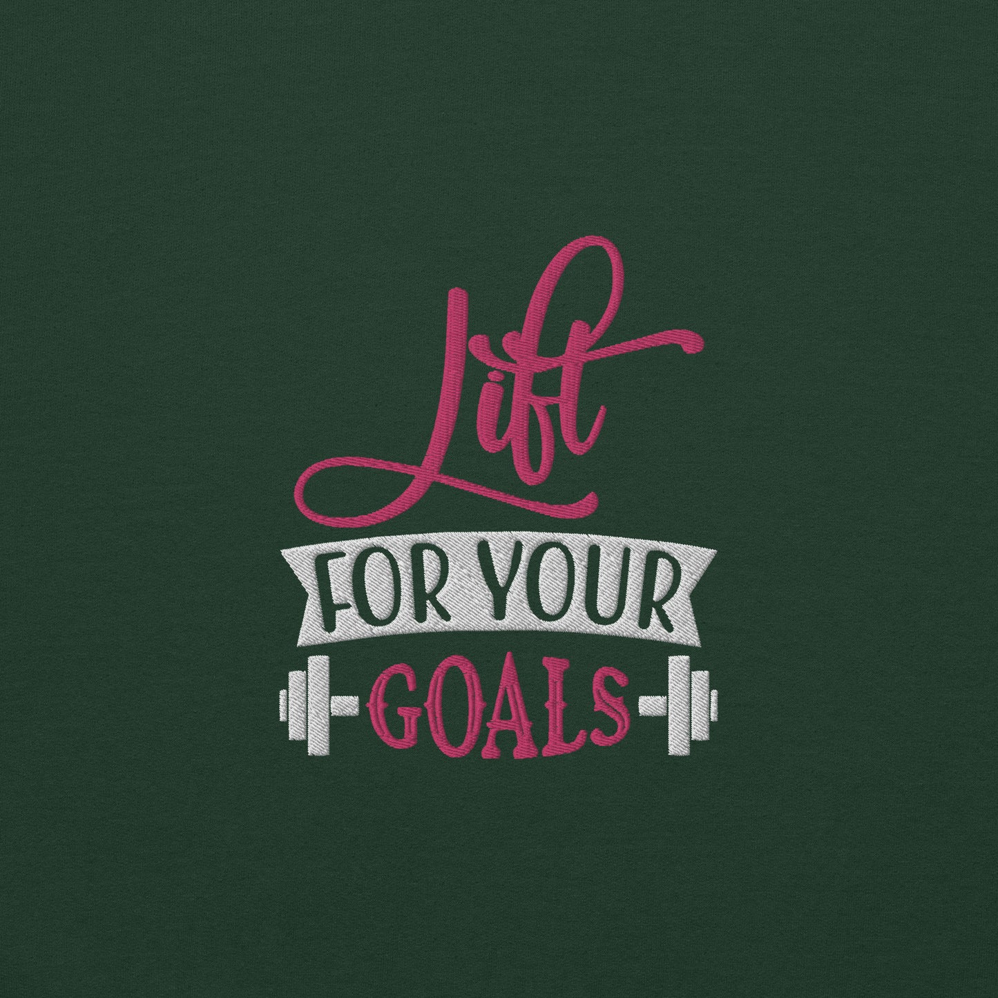 Lift For Goals Embroidered Fitness Sweatshirt