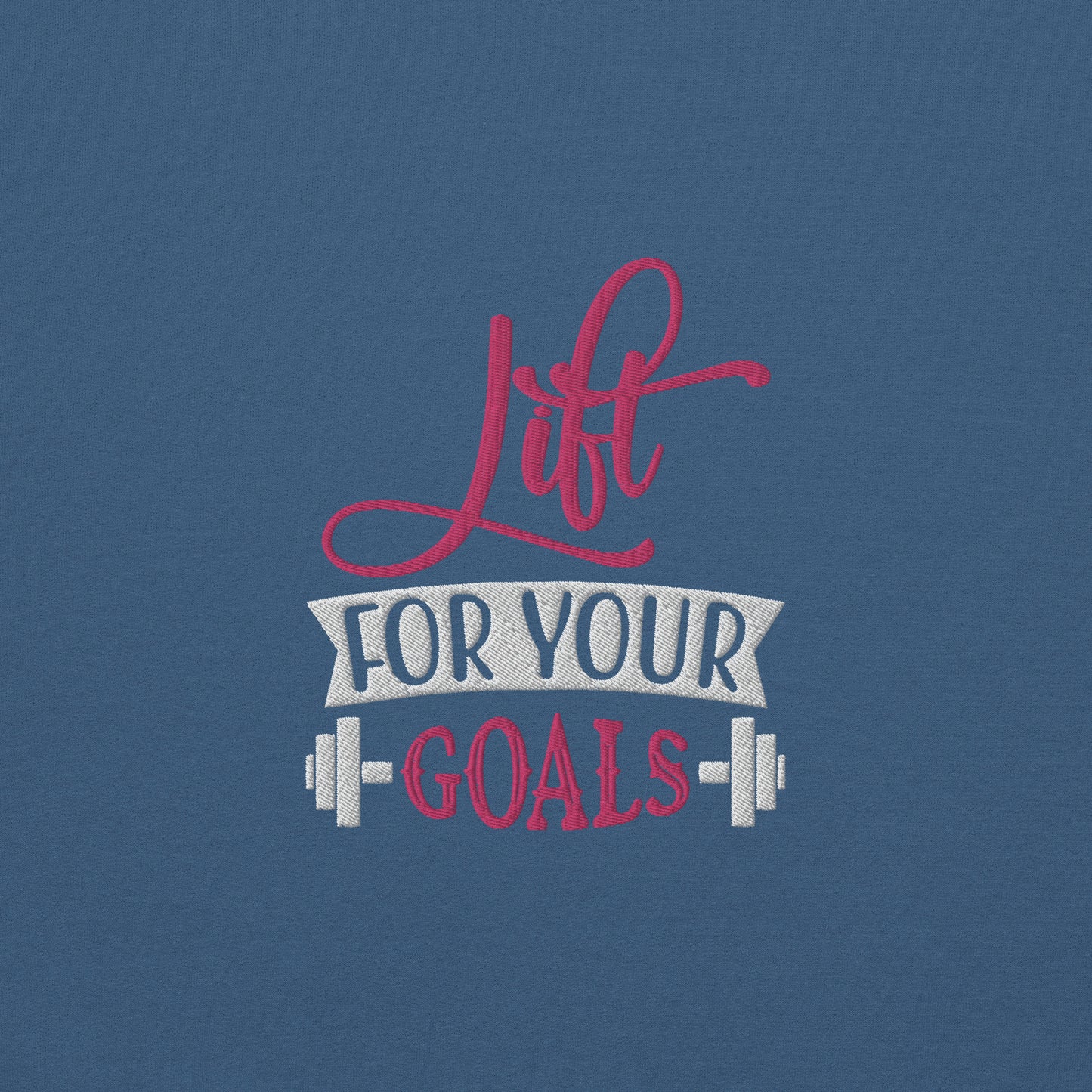 Lift For Goals Embroidered Fitness Sweatshirt