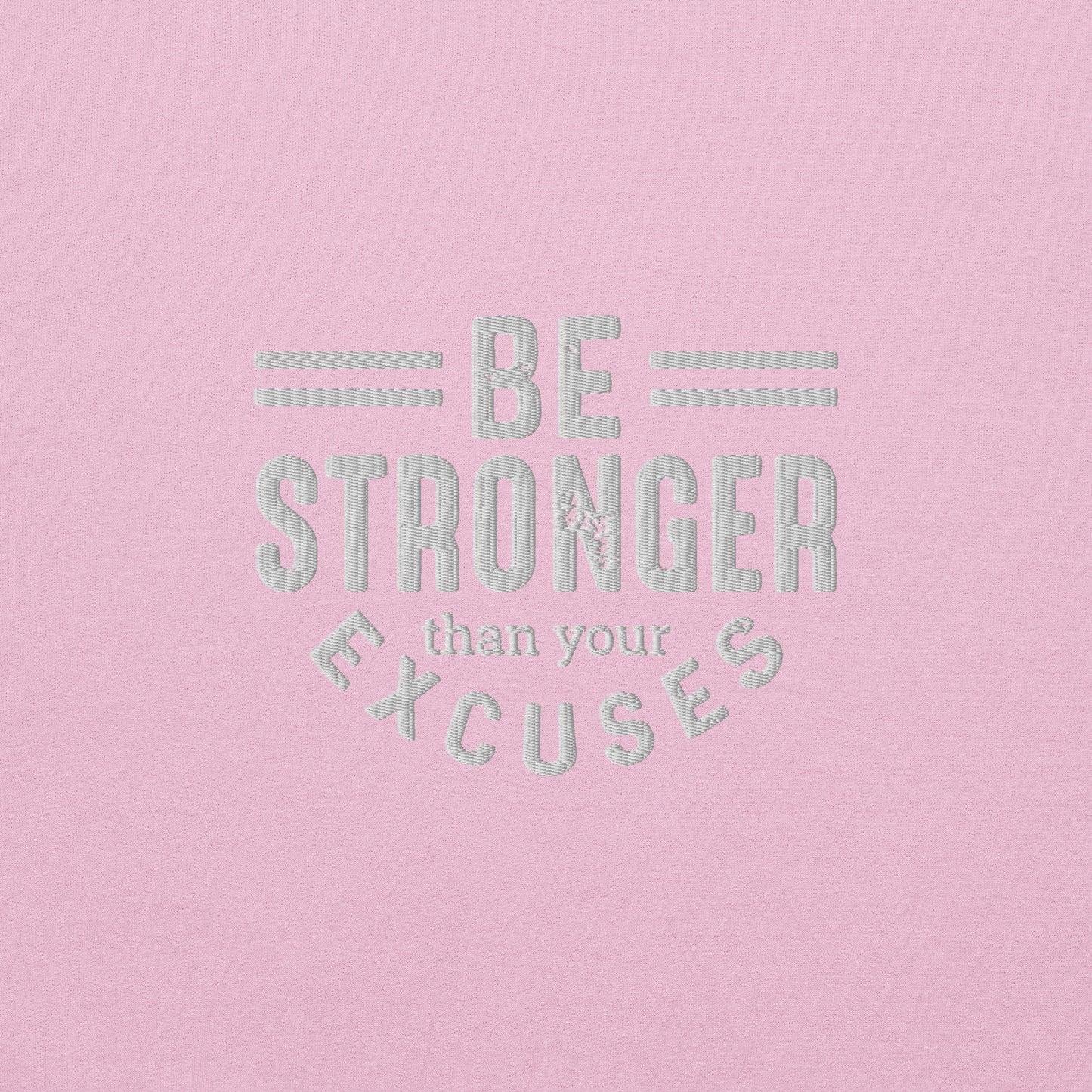 Be Stronger Embroidered Fitness Sweatshirt - COFFEEBRE