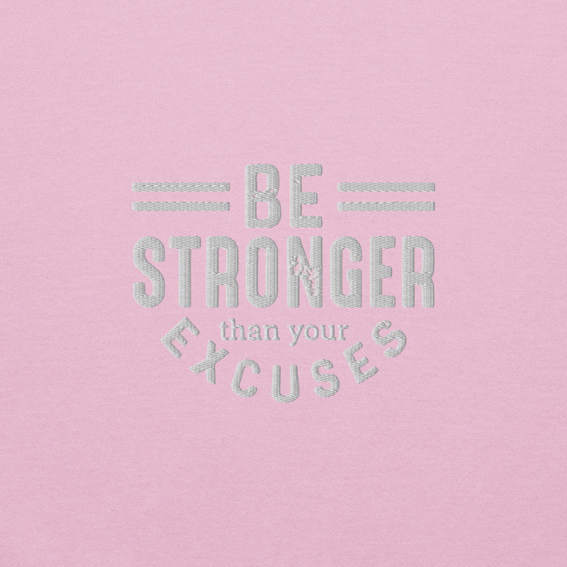 Be Stronger Embroidered Fitness Sweatshirt - COFFEEBRE