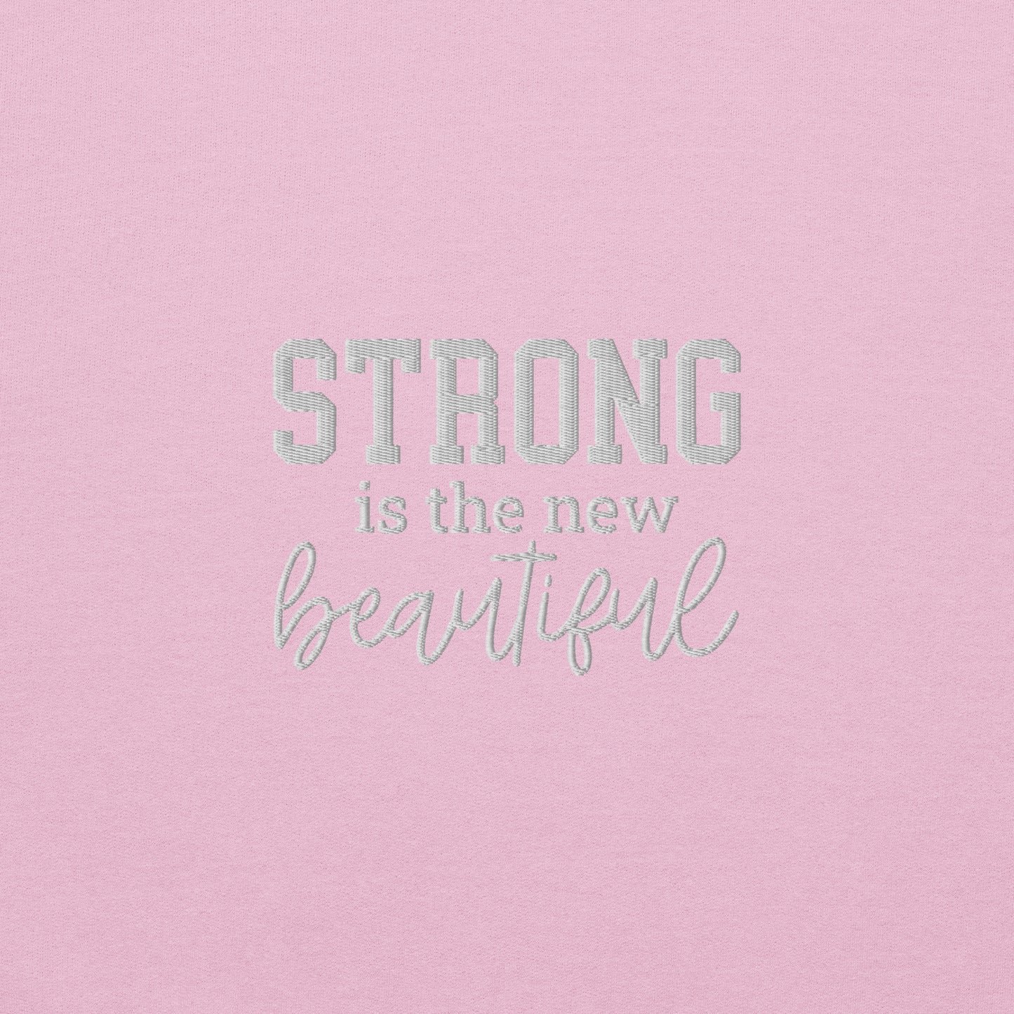 Strong Beautiful Embroidered Fitness Sweatshirt - COFFEEBRE