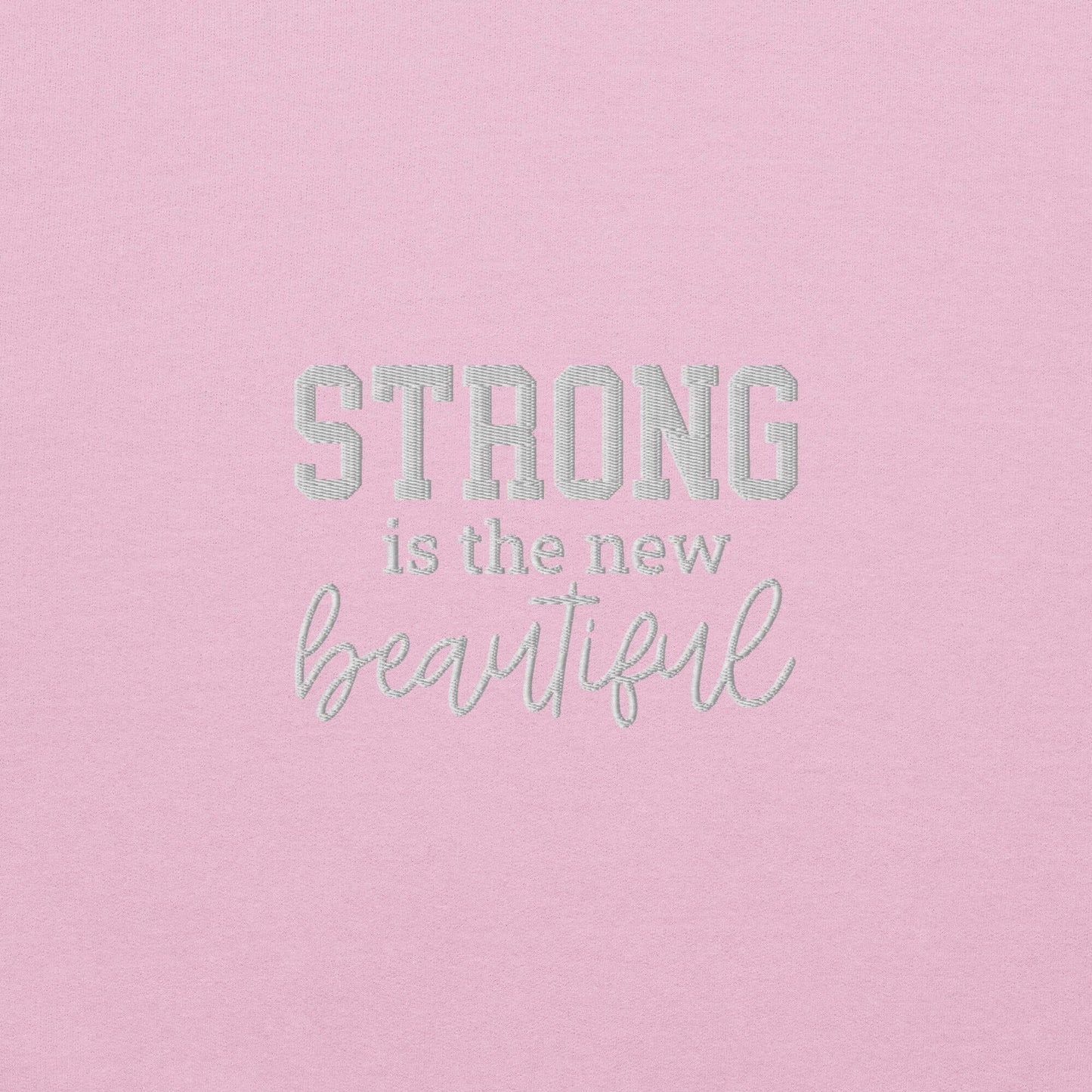 Strong Beautiful Embroidered Fitness Sweatshirt - COFFEEBRE