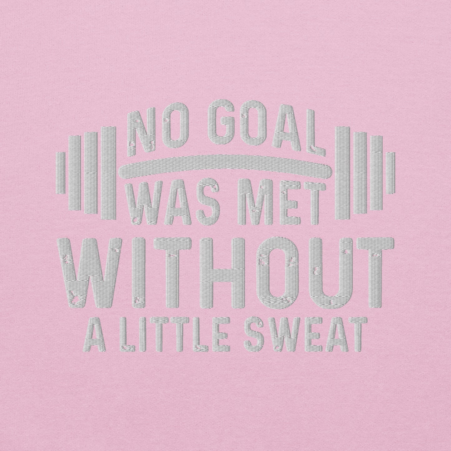 No Goal Embroidered Fitness Sweatshirt - COFFEEBRE