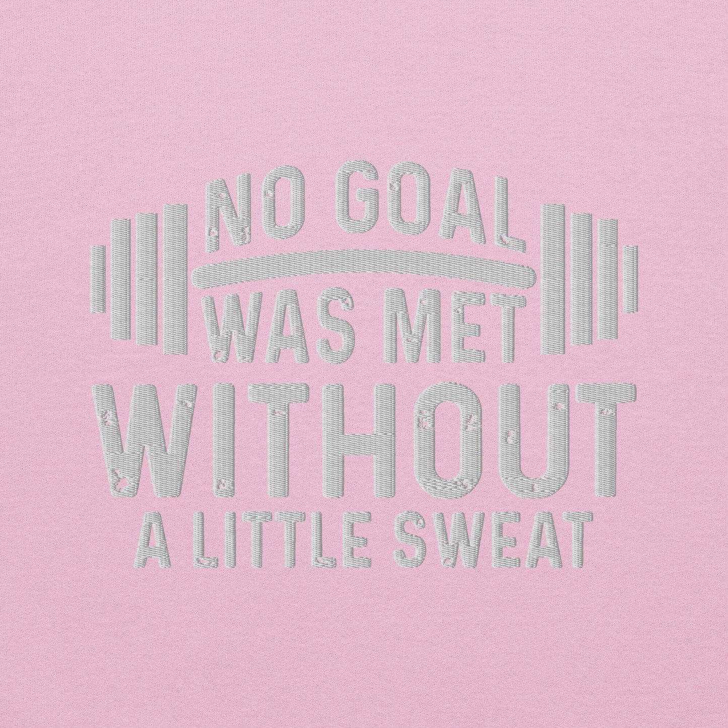 No Goal Embroidered Fitness Sweatshirt - COFFEEBRE