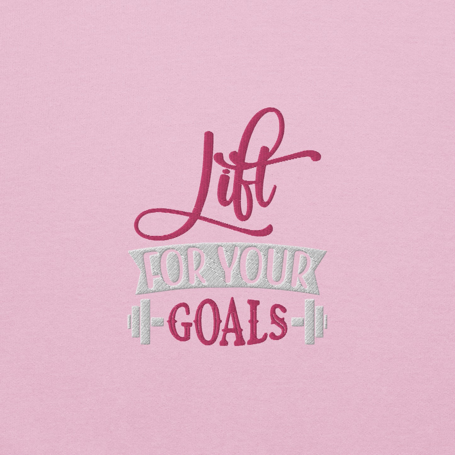 Lift For Goals Embroidered Fitness Sweatshirt