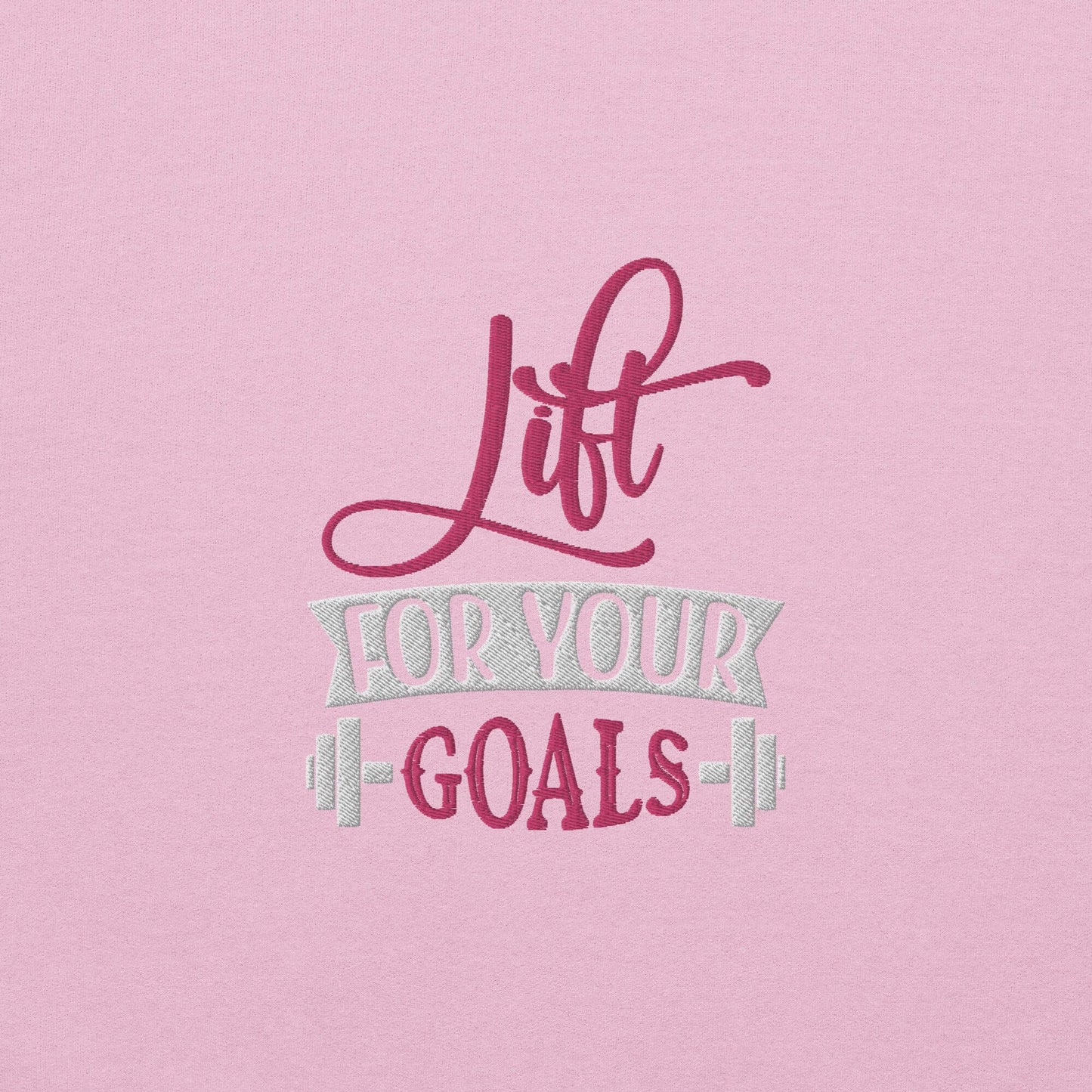 Lift For Goals Embroidered Fitness Sweatshirt