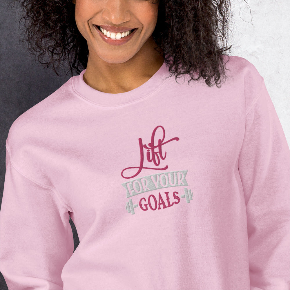 Lift For Goals Embroidered Fitness Sweatshirt
