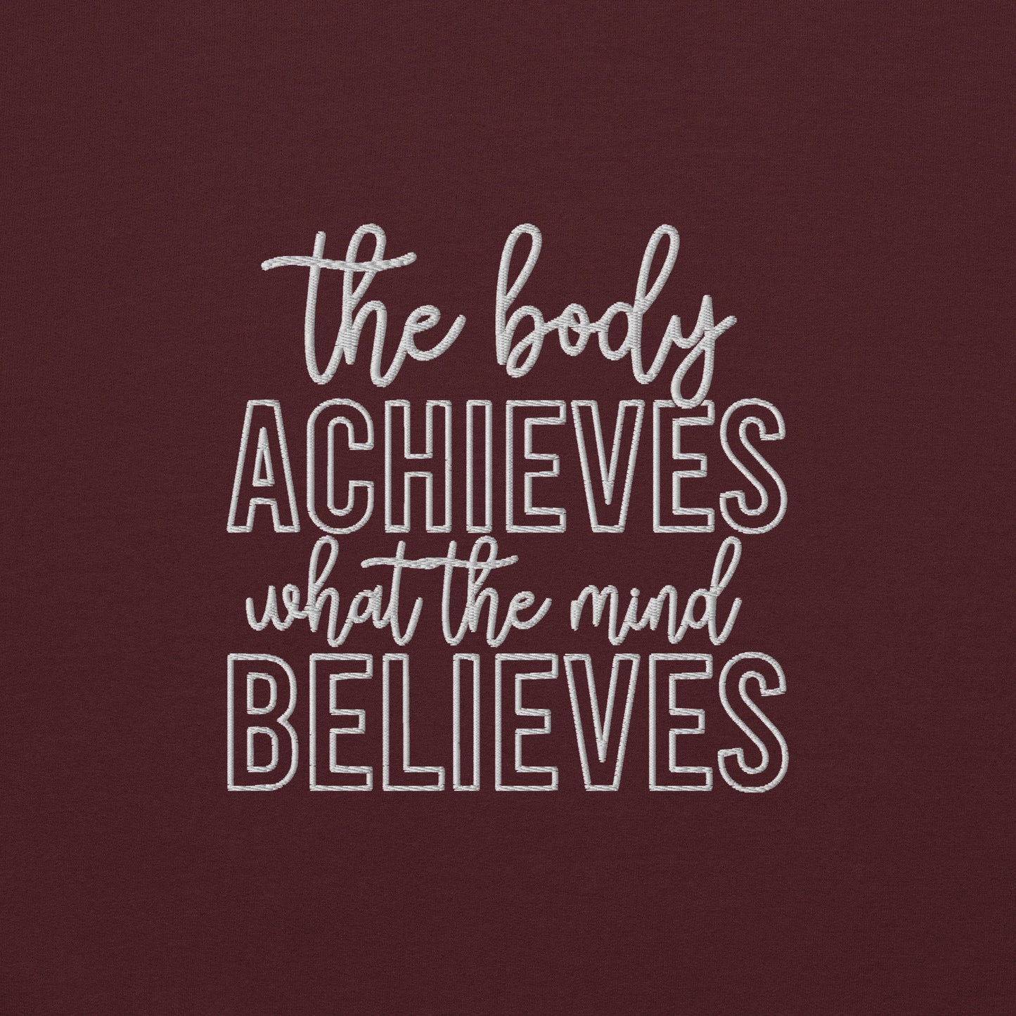 Athletic Embroidered Fitness Sweatshirt - COFFEEBRE