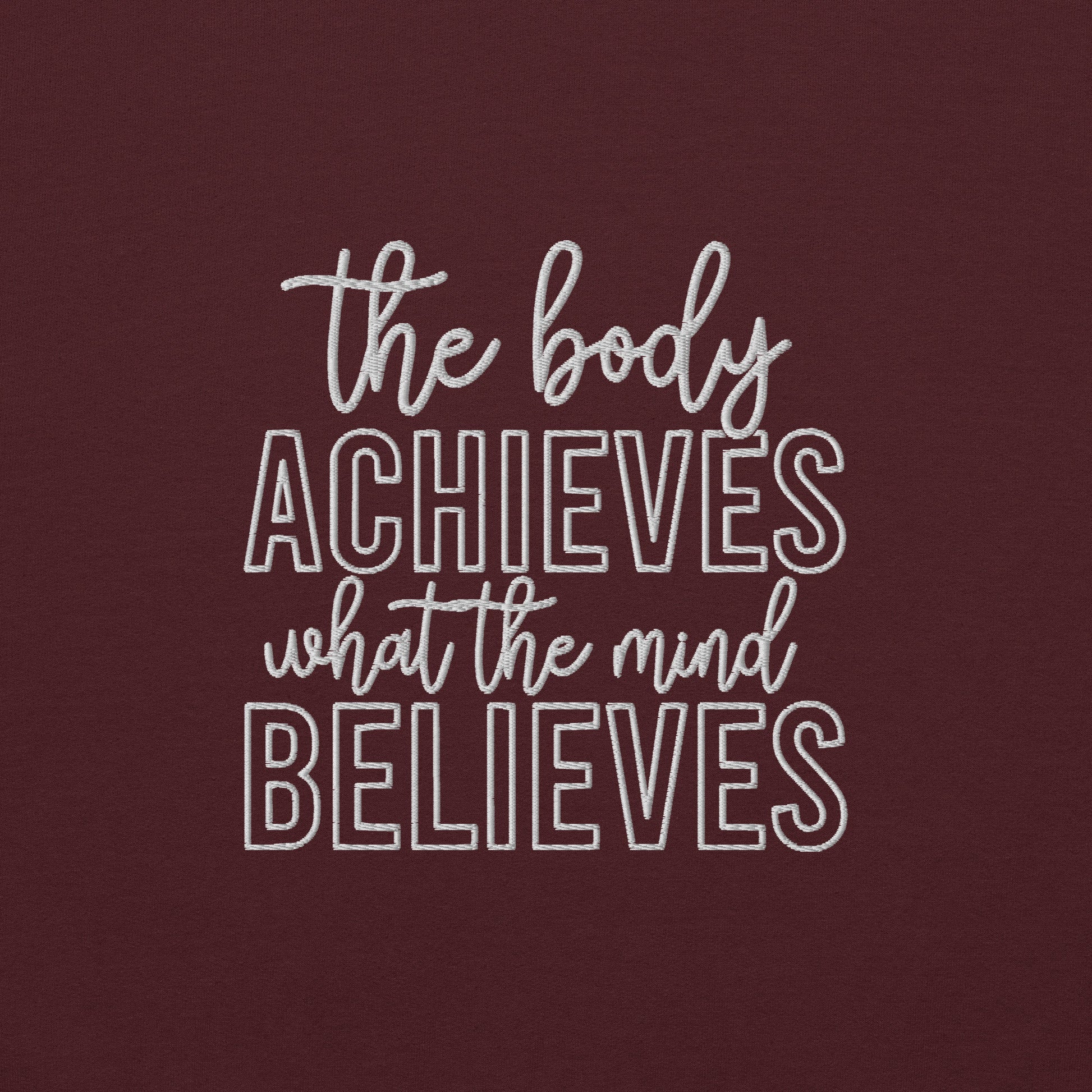 Athletic Embroidered Fitness Sweatshirt - COFFEEBRE