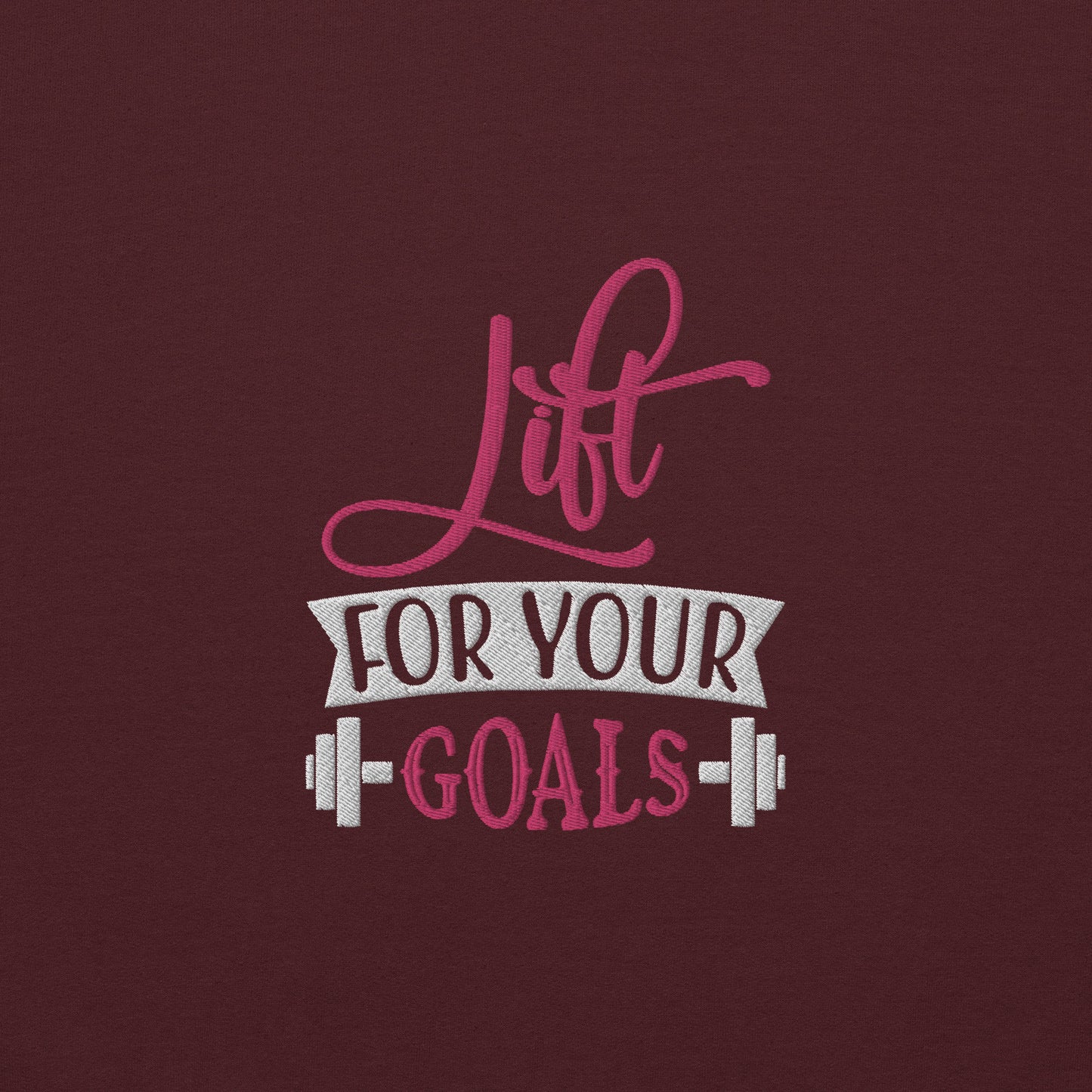 Lift For Goals Embroidered Fitness Sweatshirt