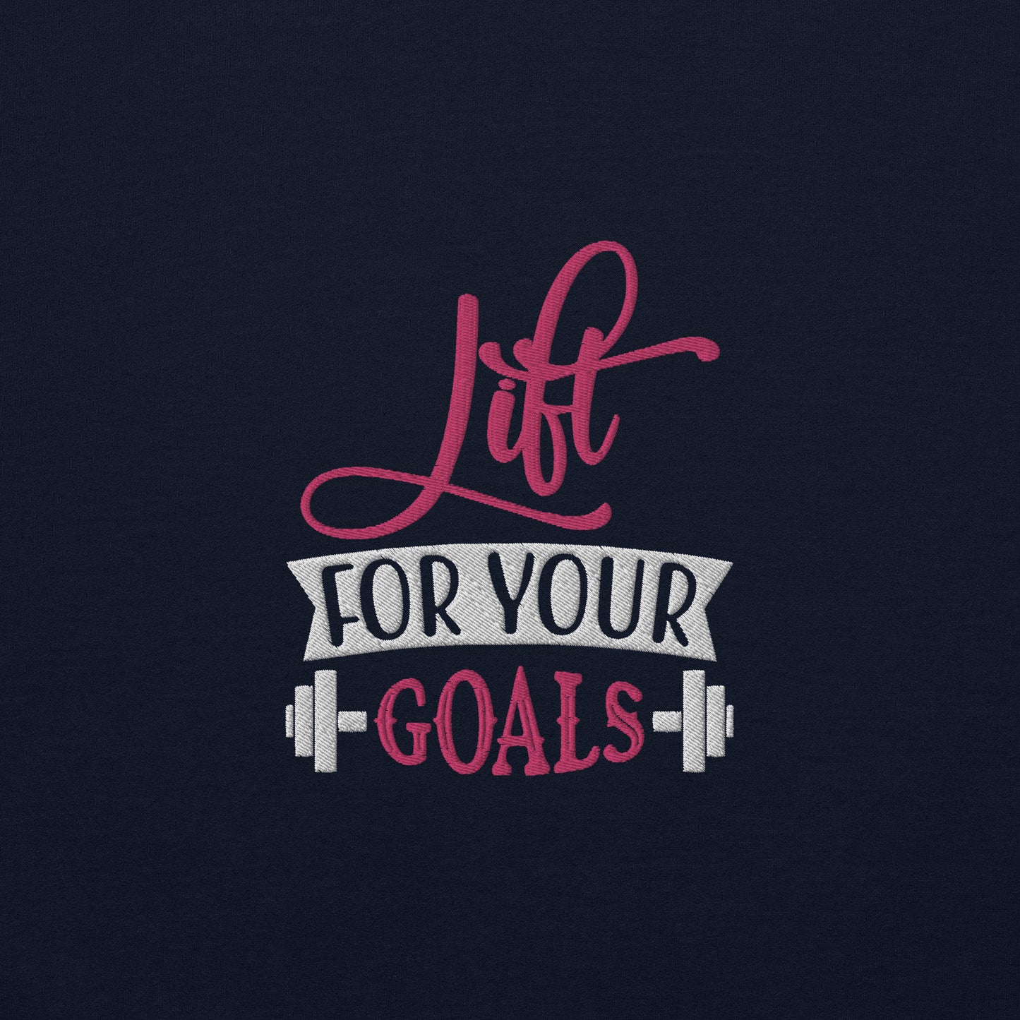 Lift For Goals Embroidered Fitness Sweatshirt