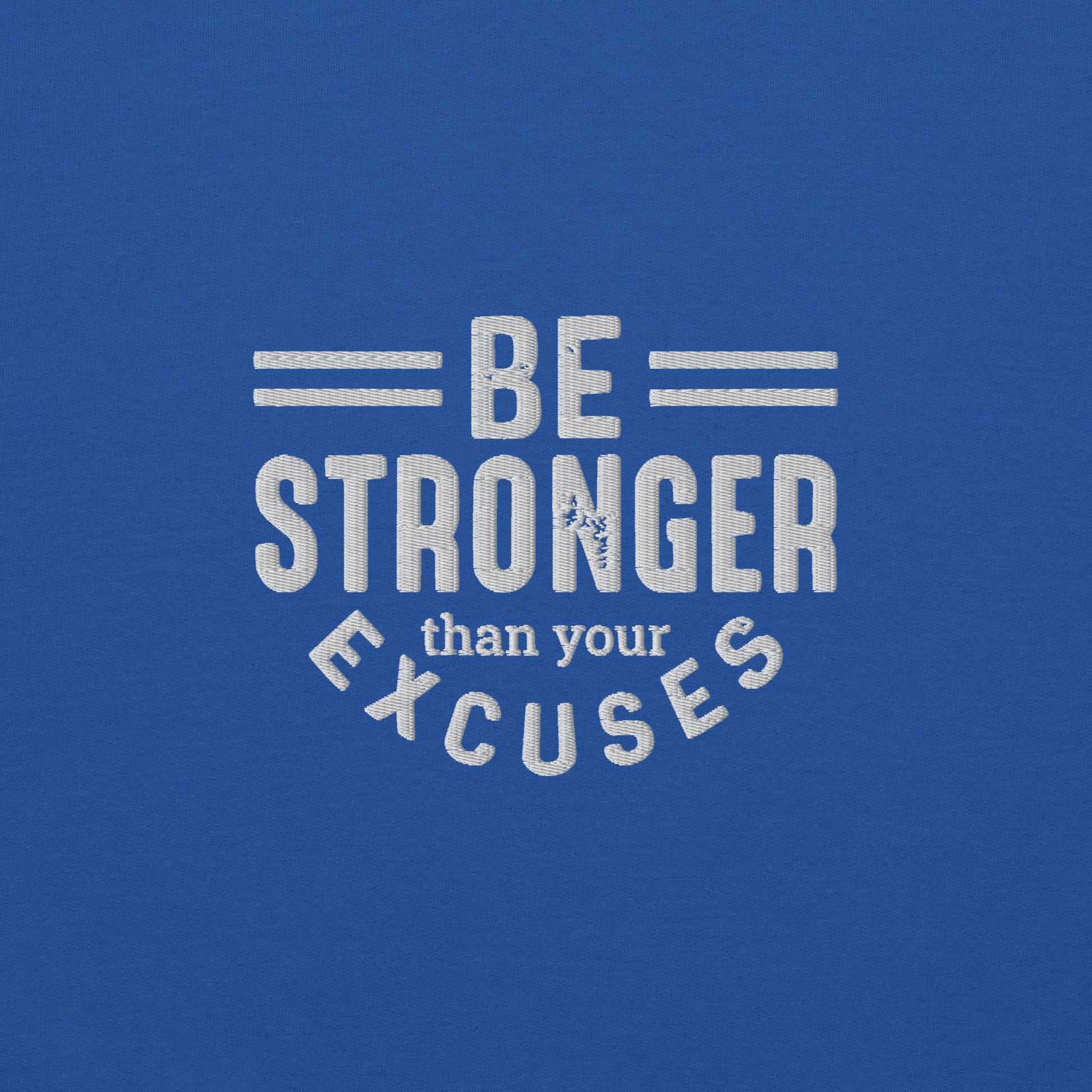 Be Stronger Embroidered Fitness Sweatshirt - COFFEEBRE