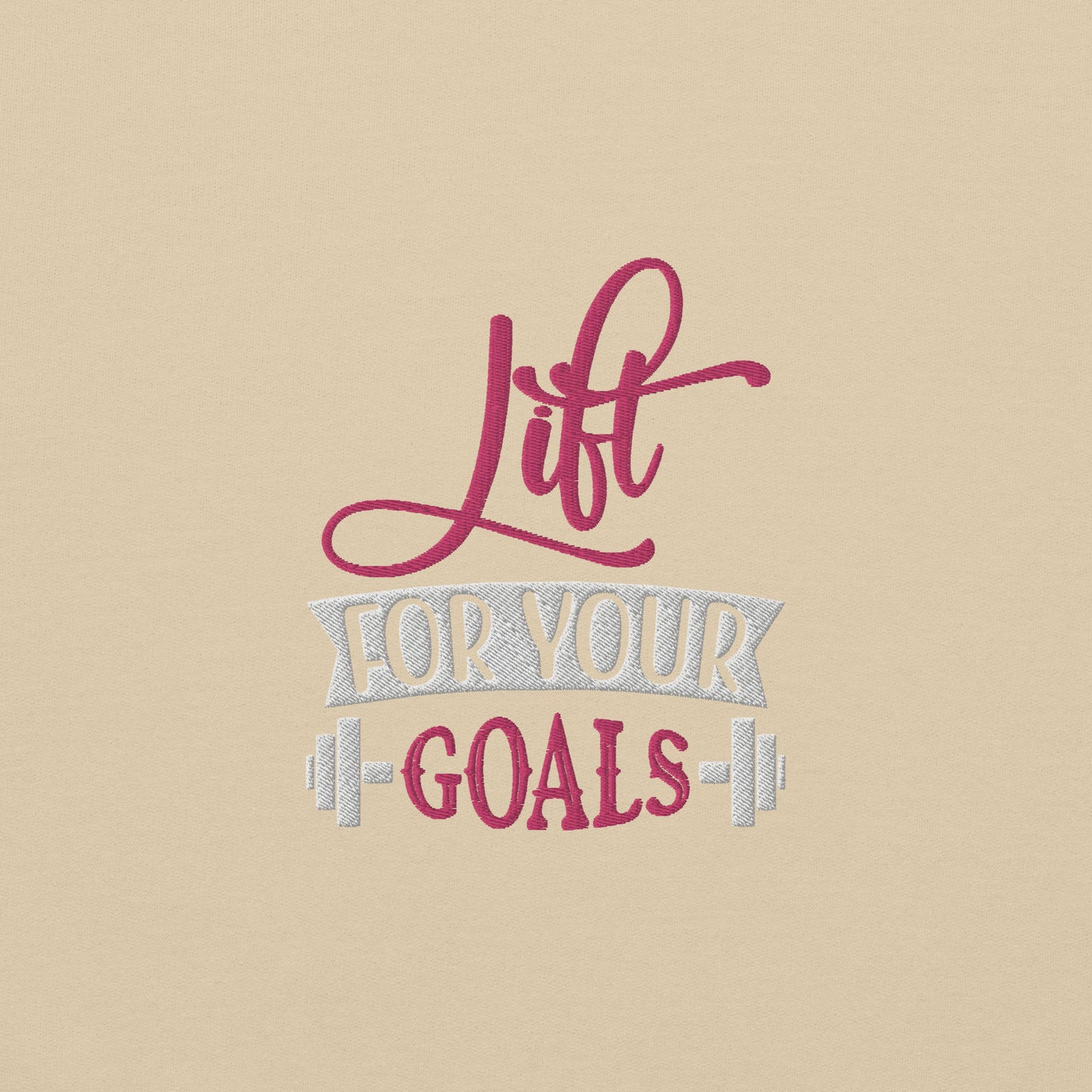 Lift For Goals Embroidered Fitness Sweatshirt