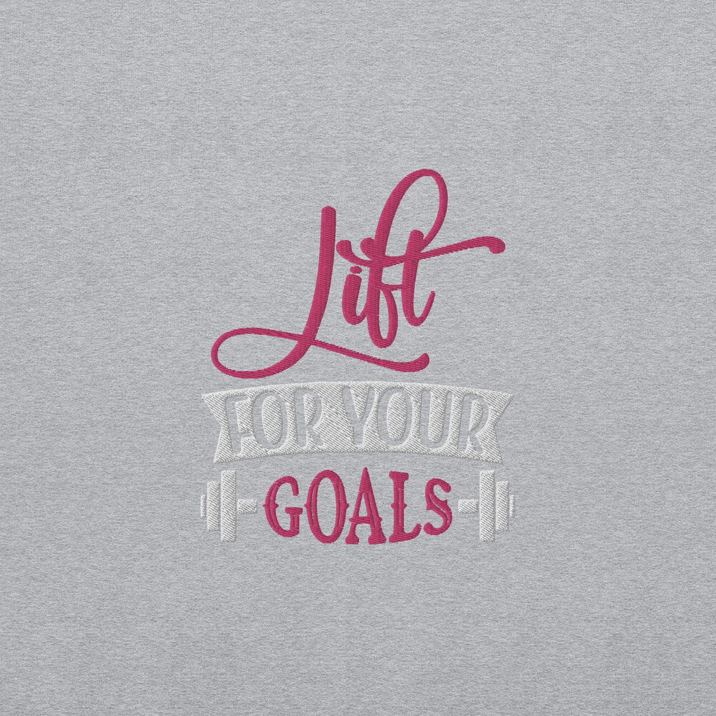 Lift For Goals Embroidered Fitness Sweatshirt