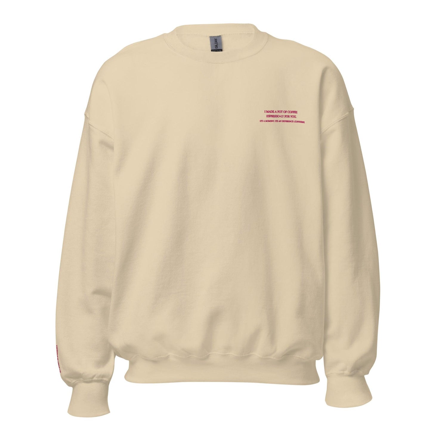 Unisex Embroidery Coffee Inspired Sweatshirt - COFFEEBRE
