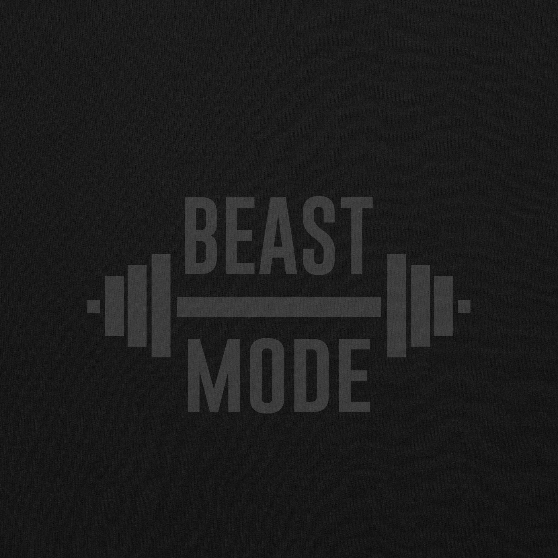 Beast Mode Embroidered Fitness Athletic Hoodie - COFFEEBRE