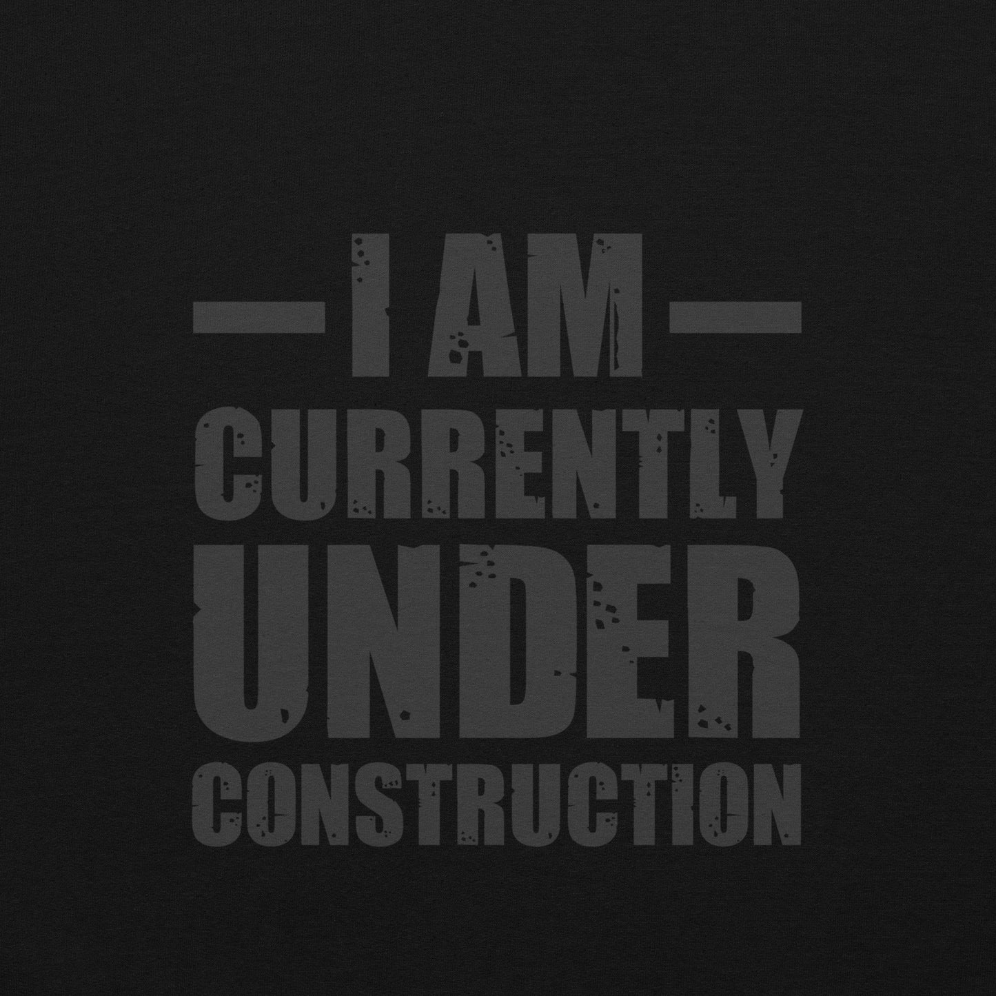 Currently Under Construction Embroidered Hoodie - COFFEEBRE