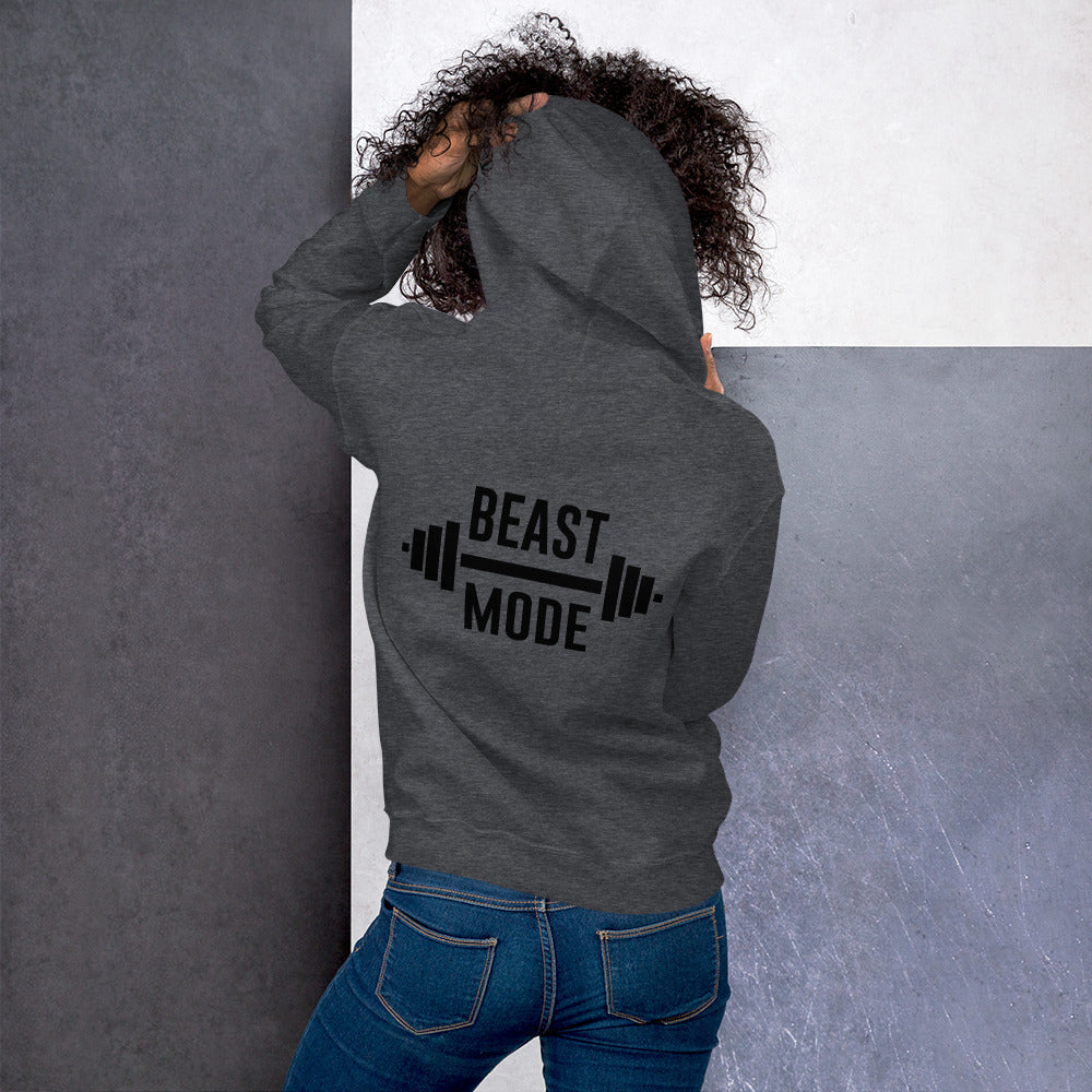 Beast Mode Embroidered Fitness Athletic Hoodie - COFFEEBRE